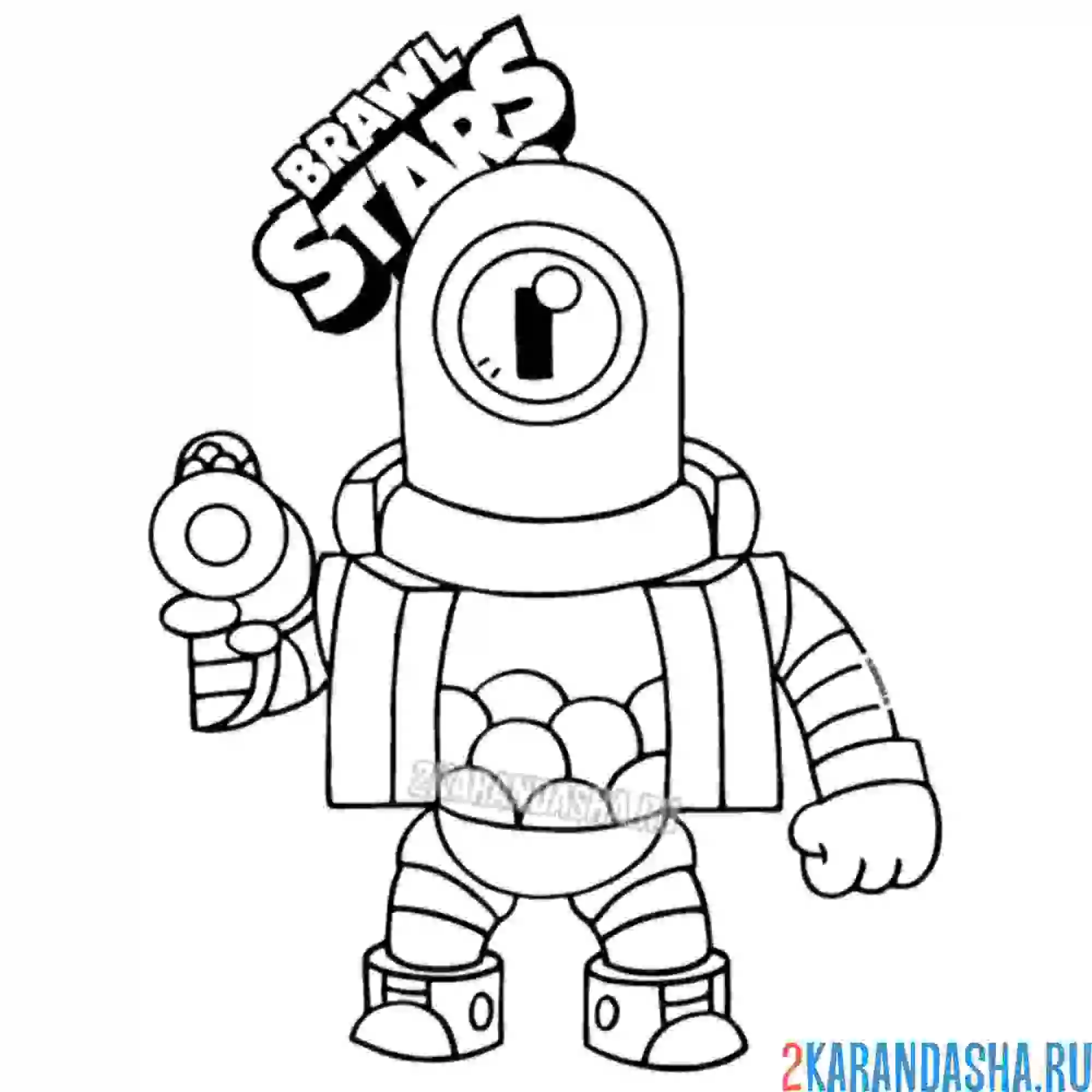 Раскраска рико обычный боец (rico)