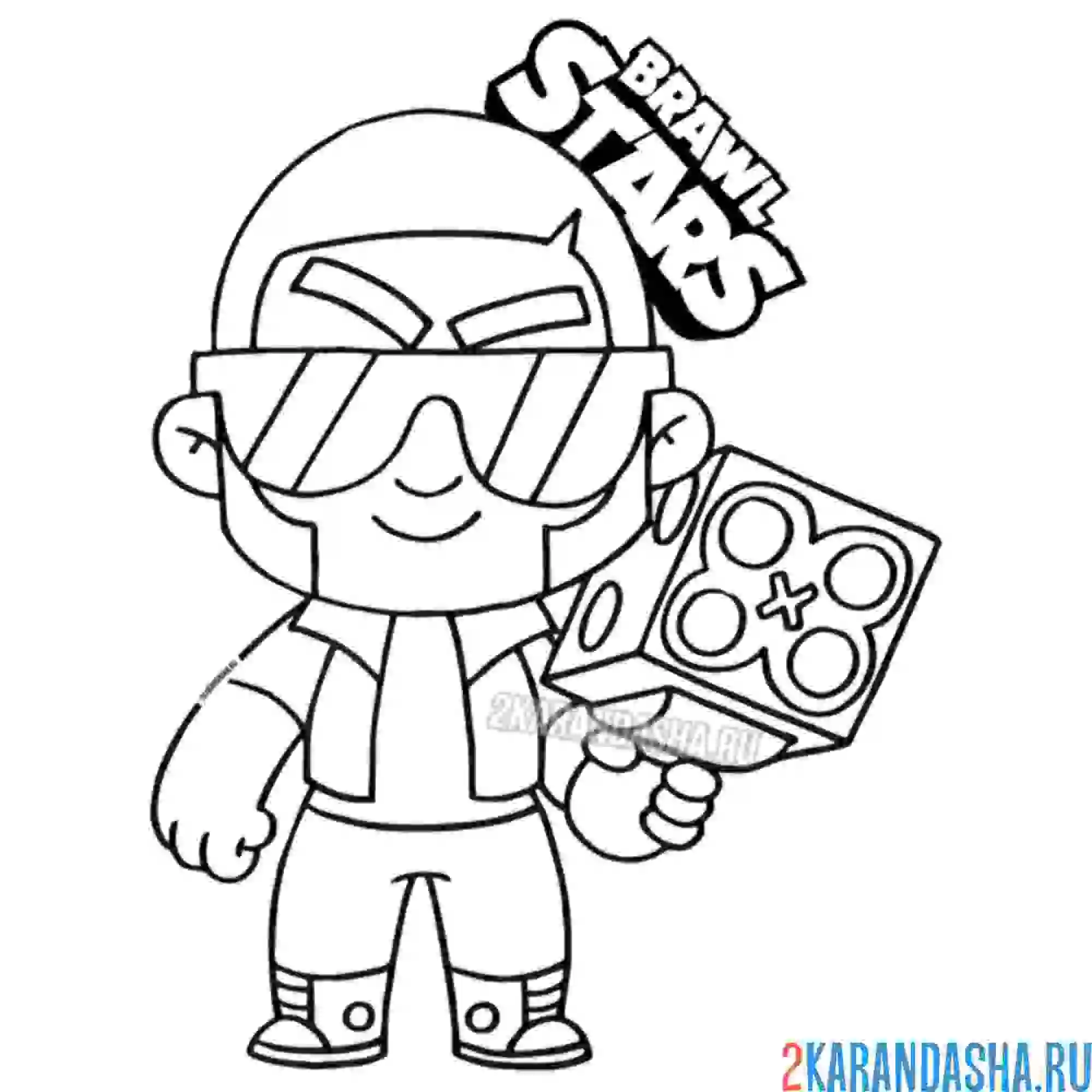 Раскраска обычный брок (brock)