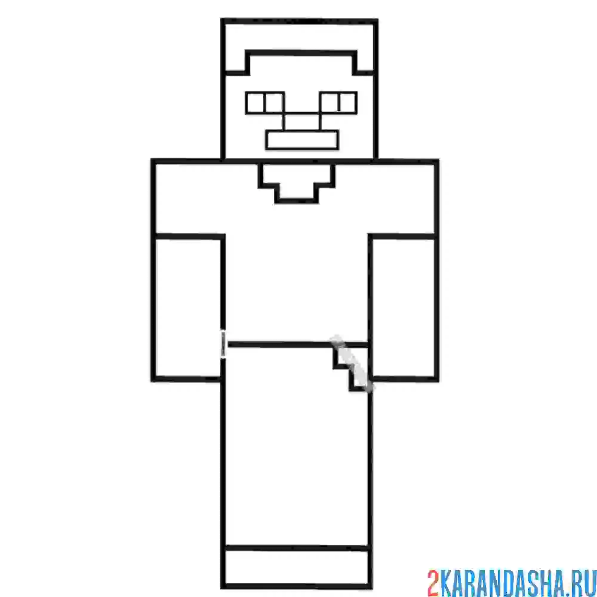 Раскраска стив простой