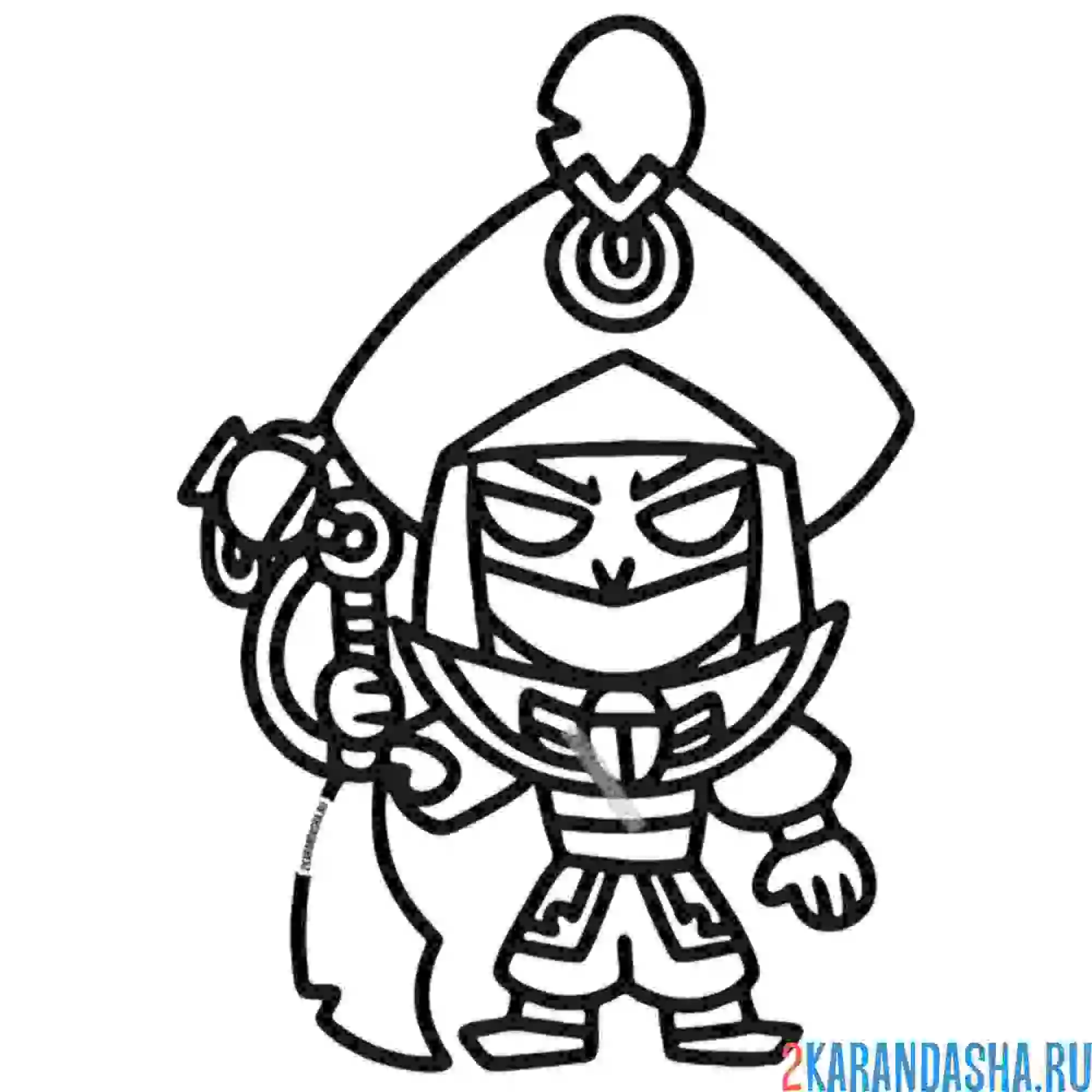 Раскраска коварный мортис