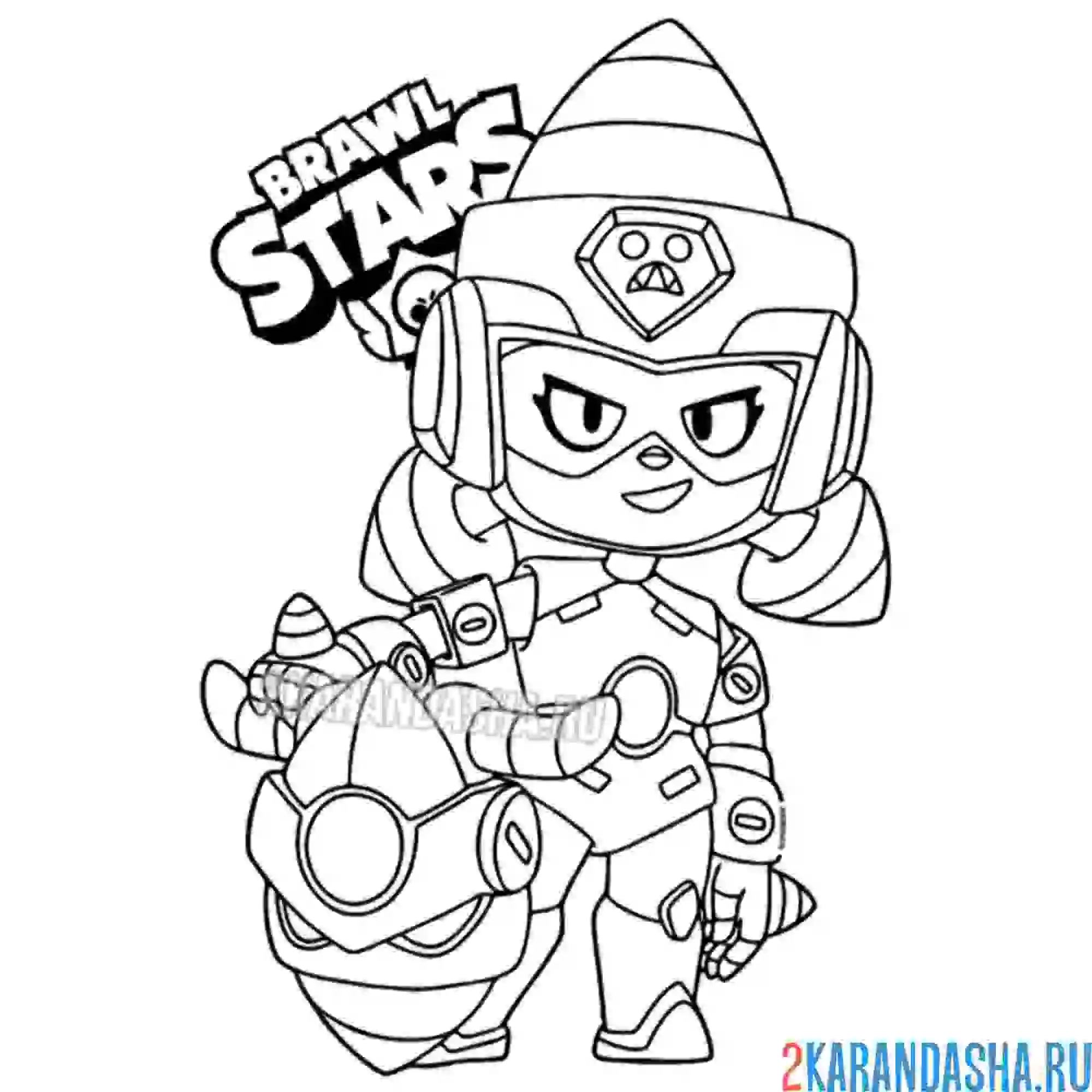 Раскраска джеки ультрабурильщица