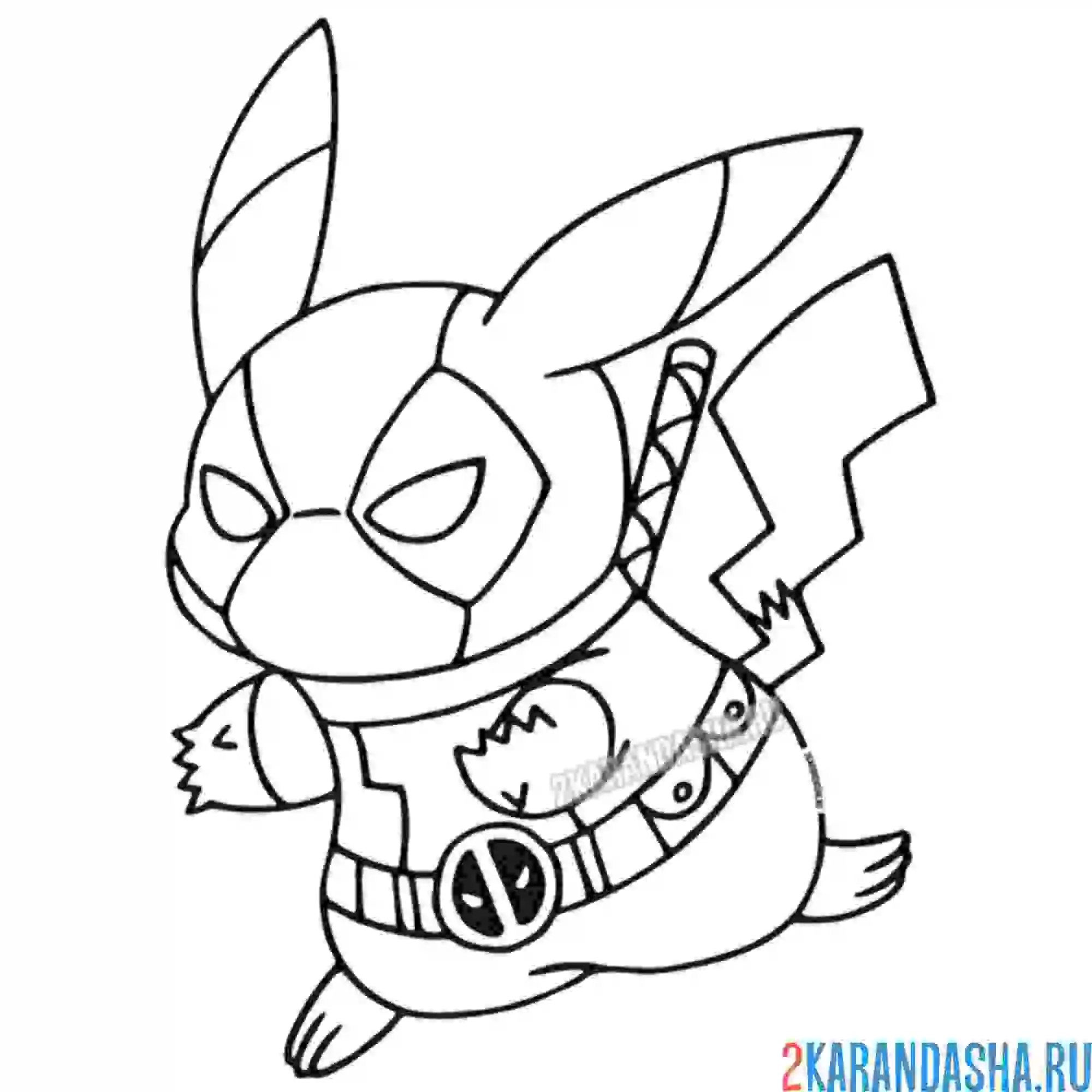 Раскраска дэдпул