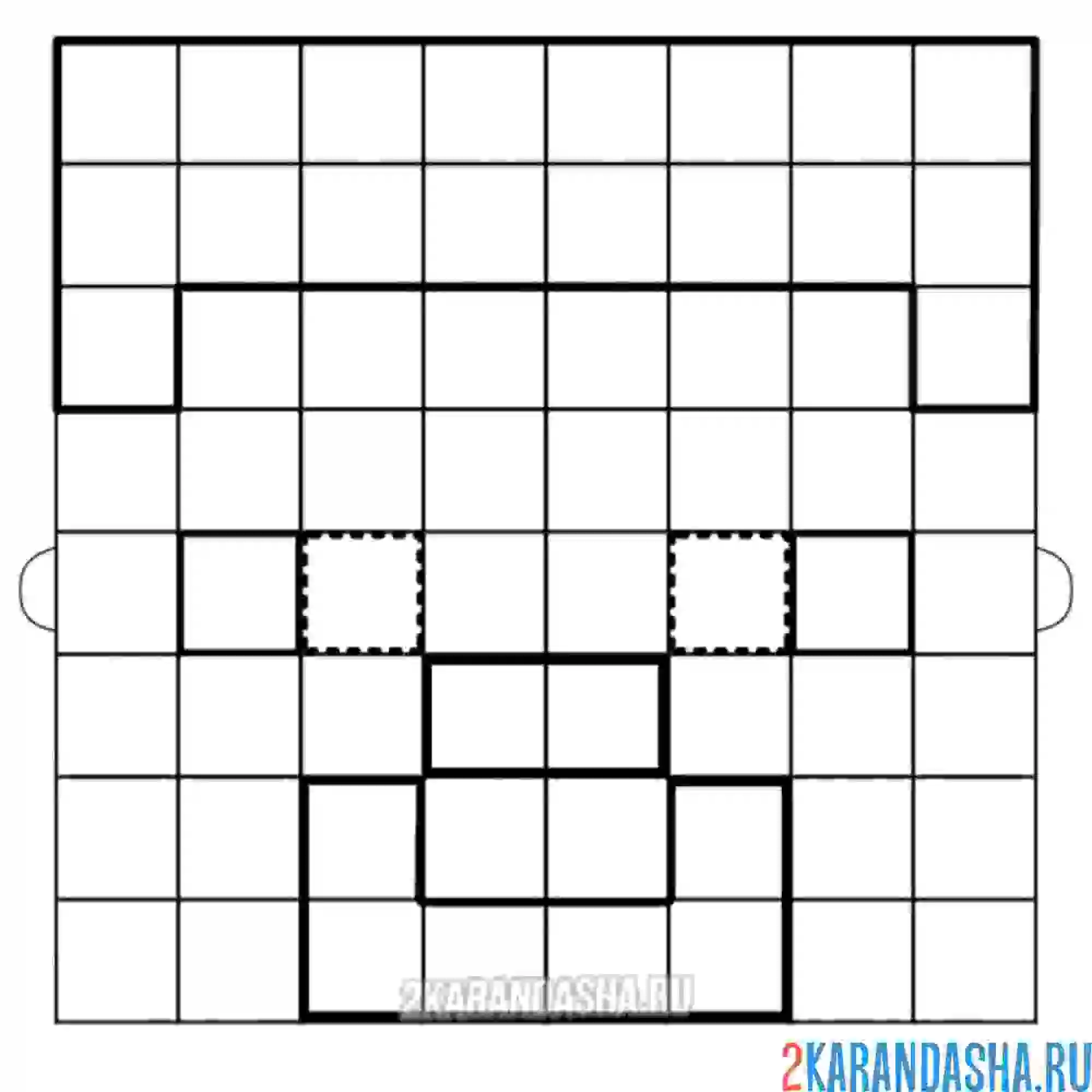 Раскраска маска стив