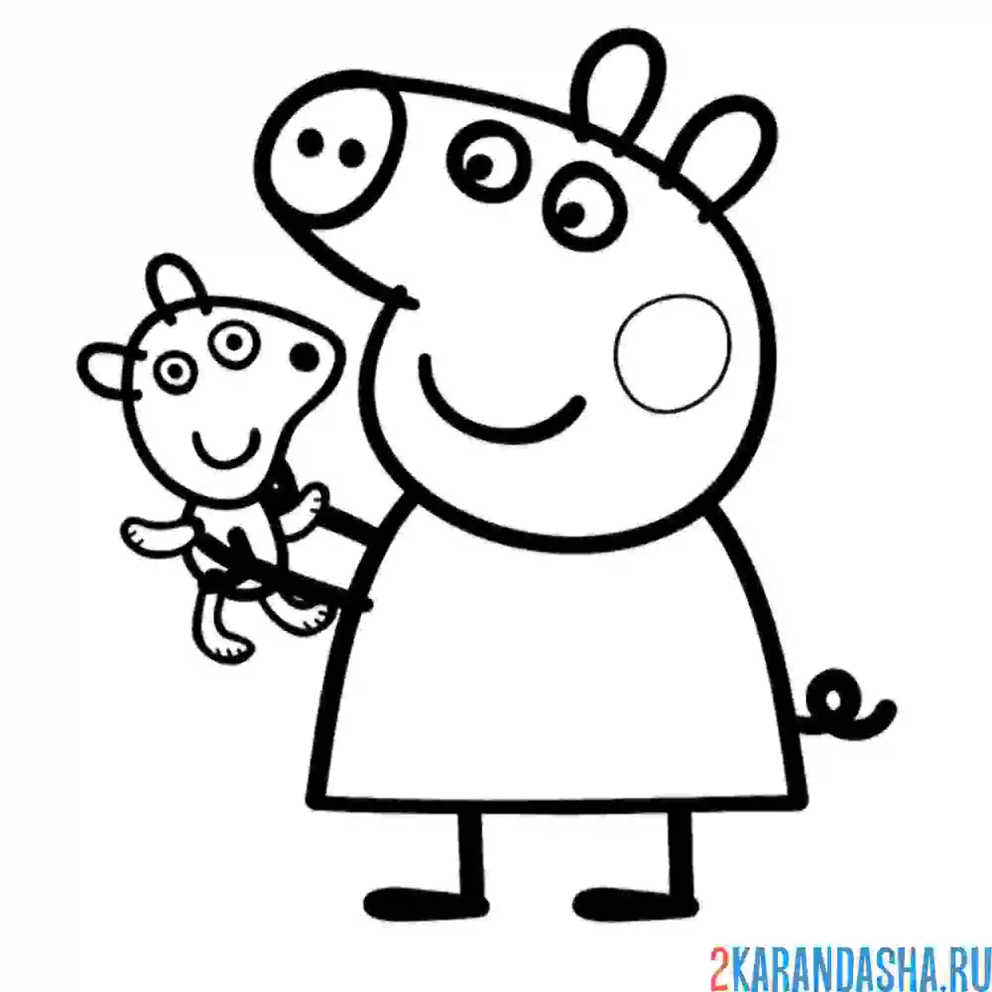 Раскраска с игрушкой