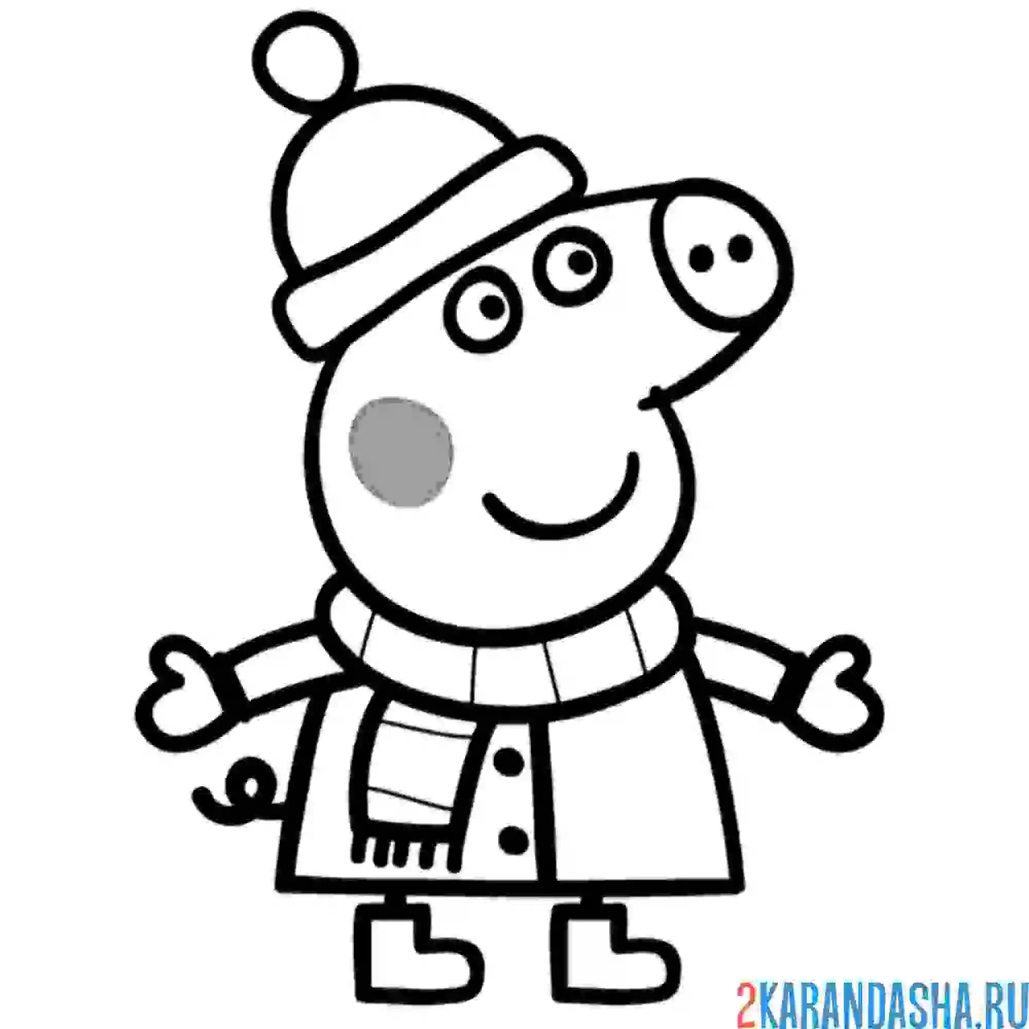 Раскраска зимой