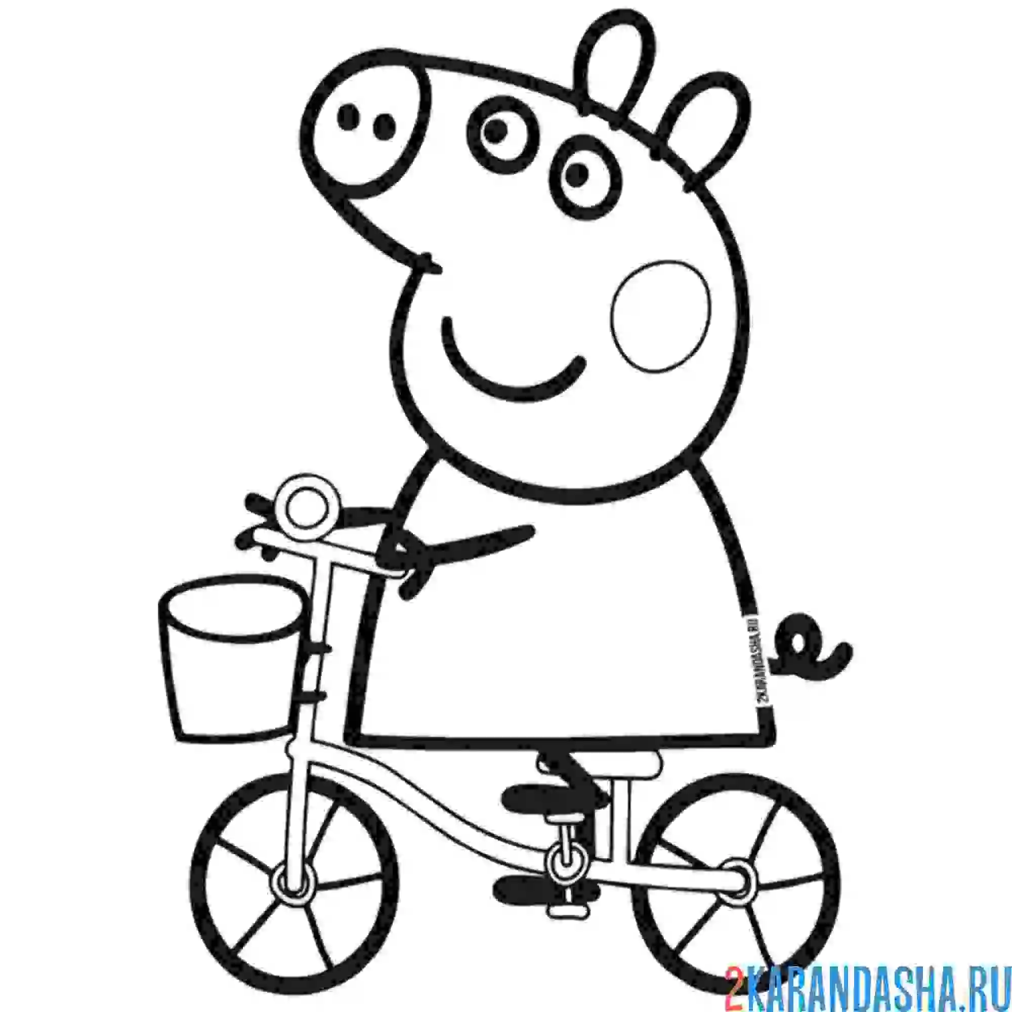 Раскраска на велосипеде
