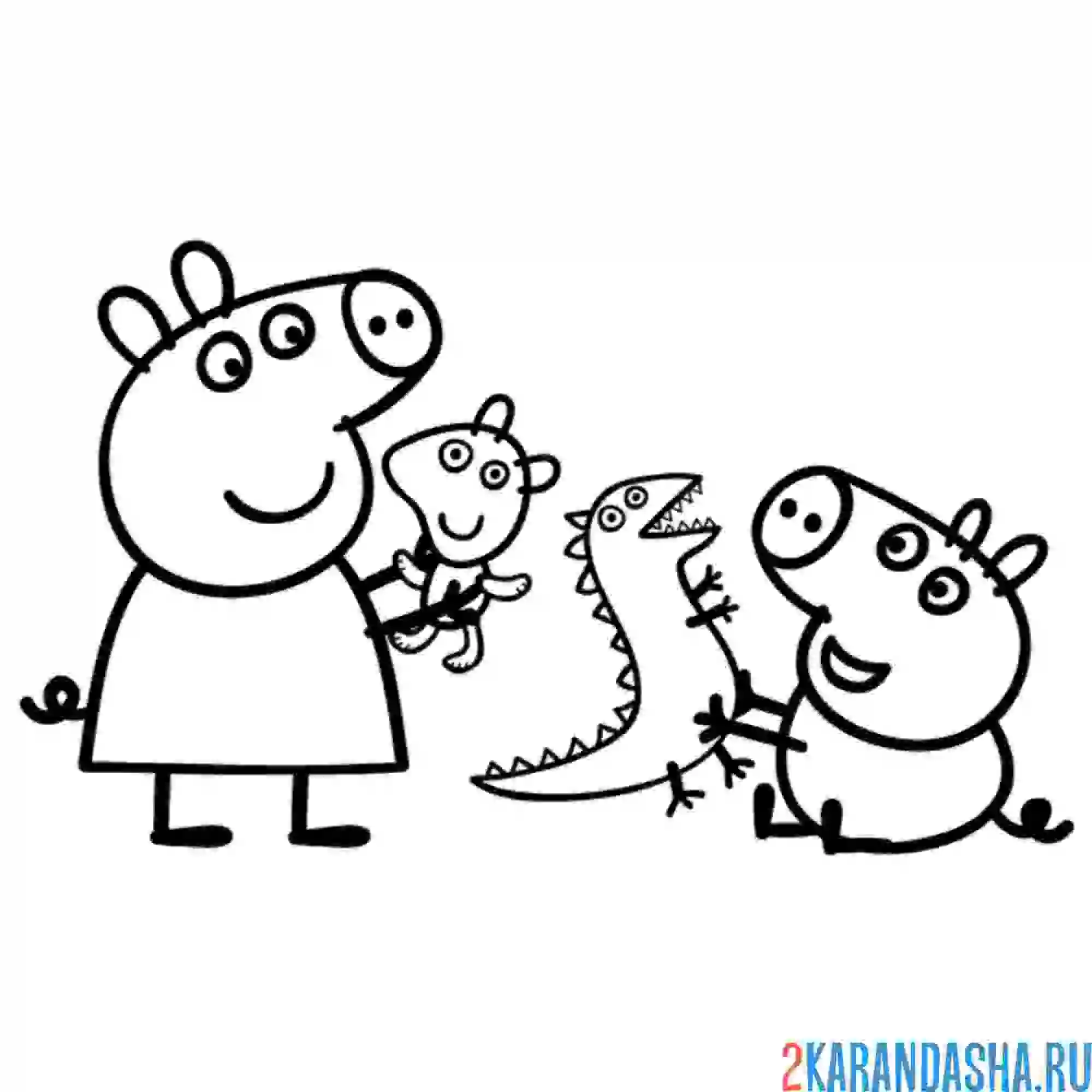 Раскраска играет с братом