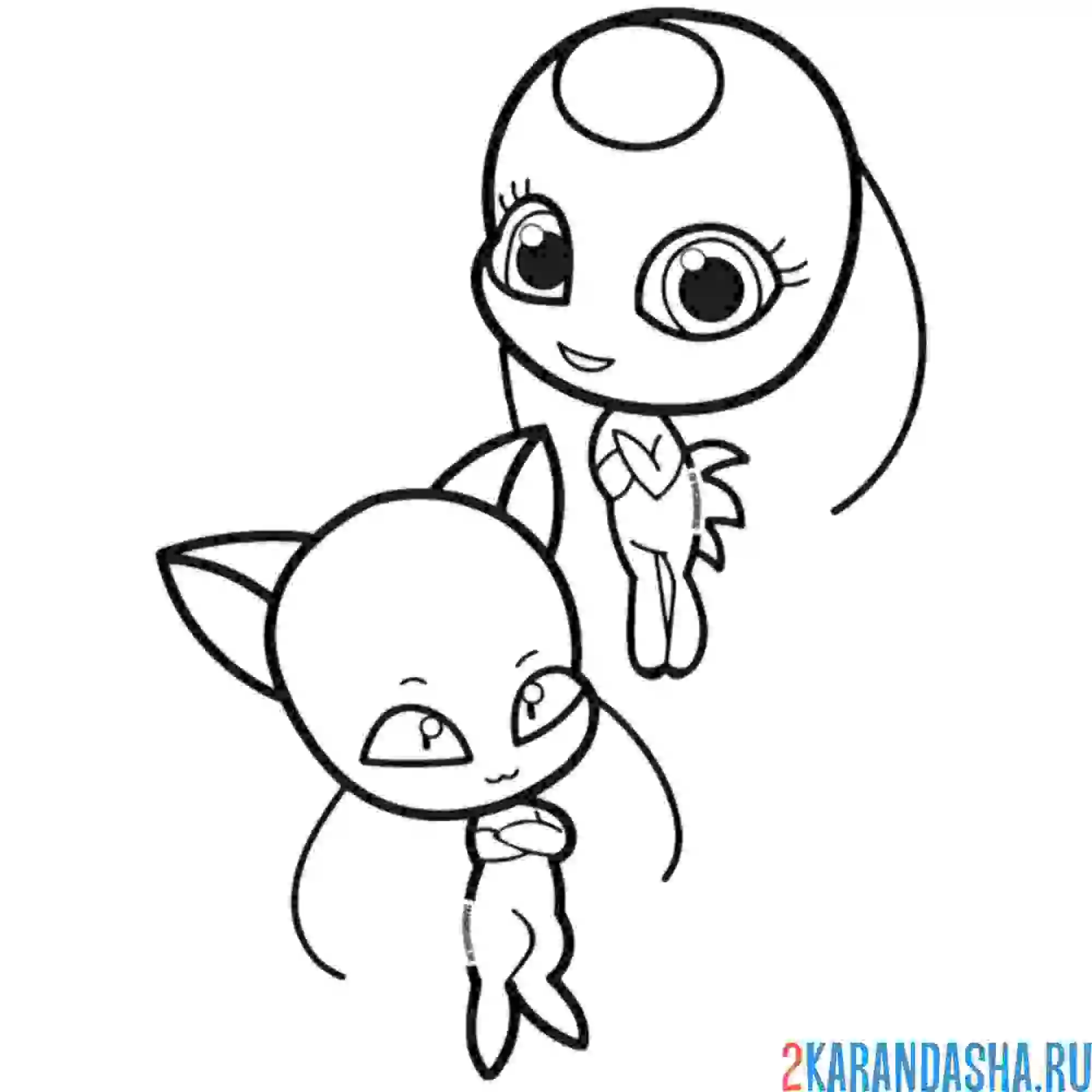 Раскраска квами плагг и тикки