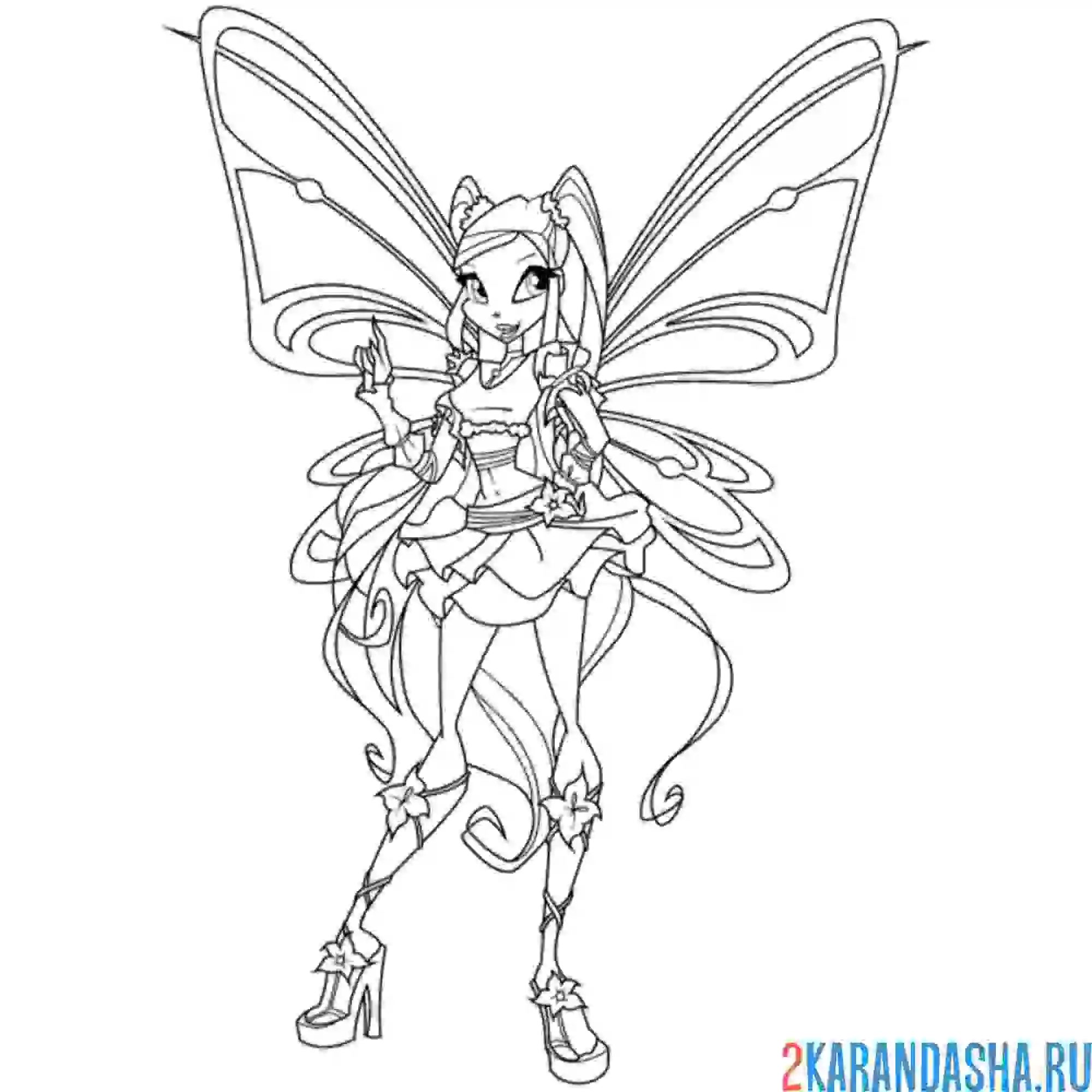 Раскраска стелла софикс