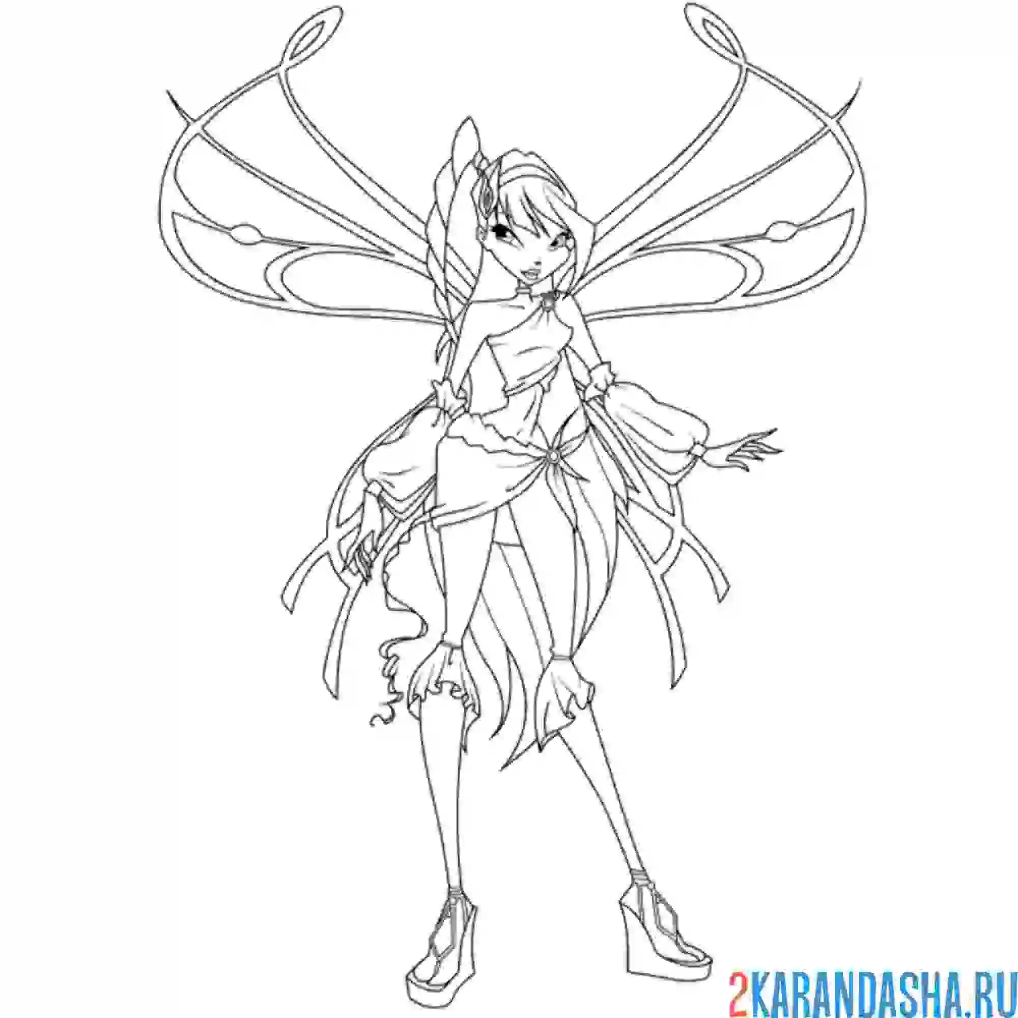 Раскраска муза софикс