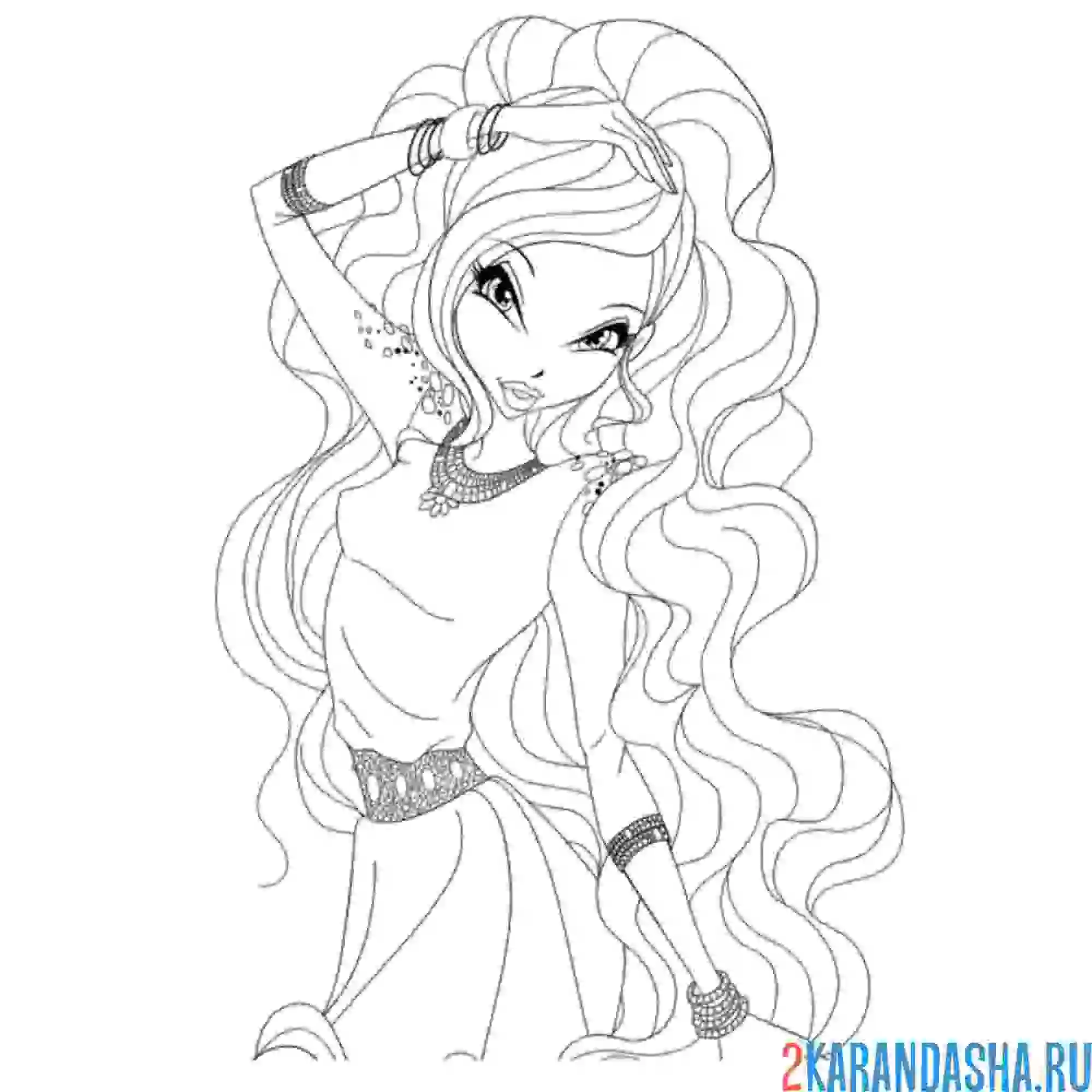 Раскраска лейла