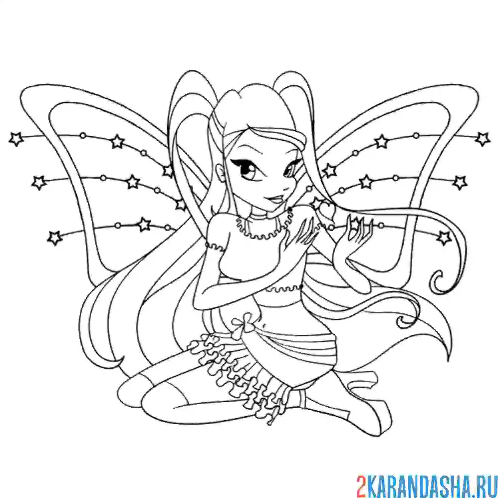 Раскраска стелла беливикс