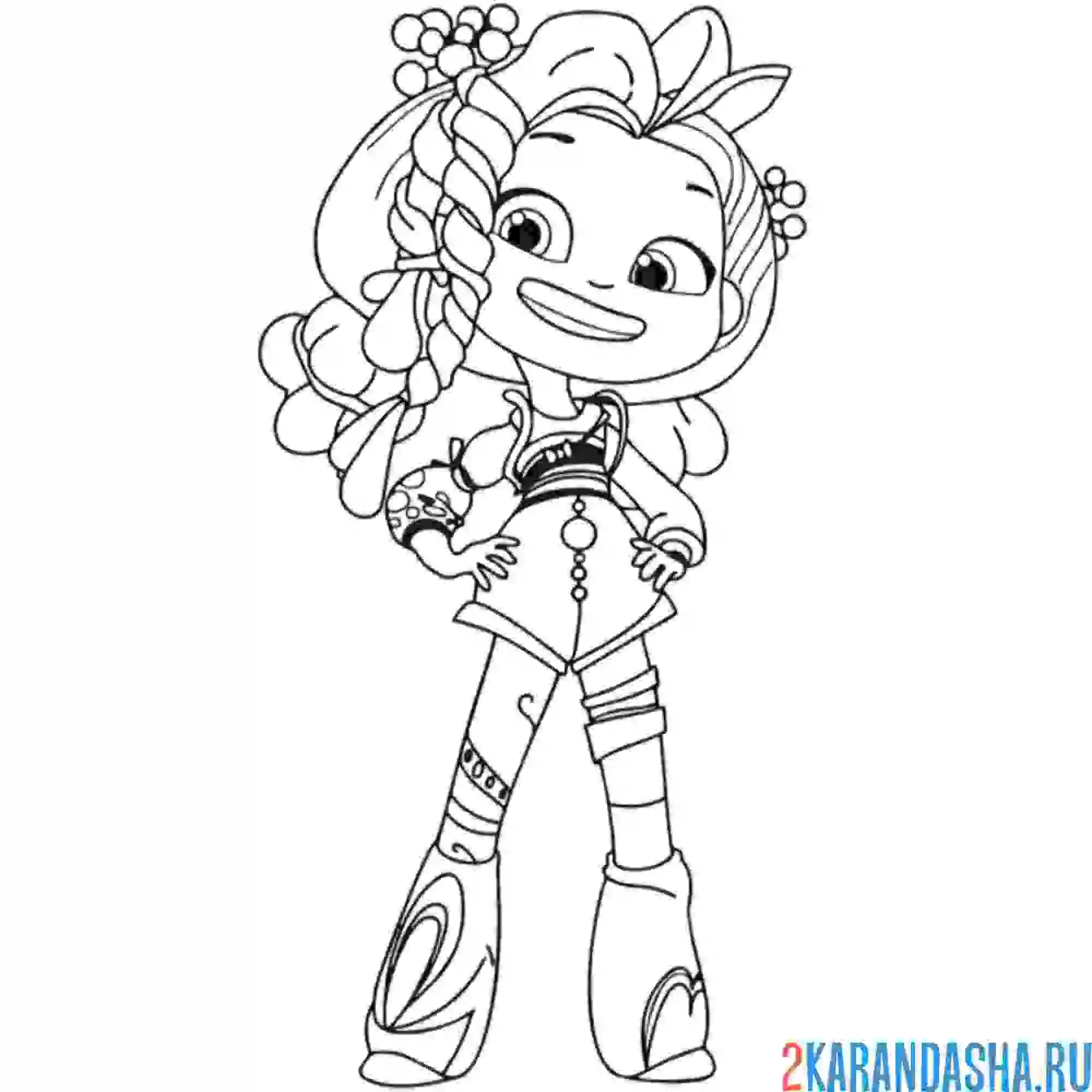 Раскраска аленка