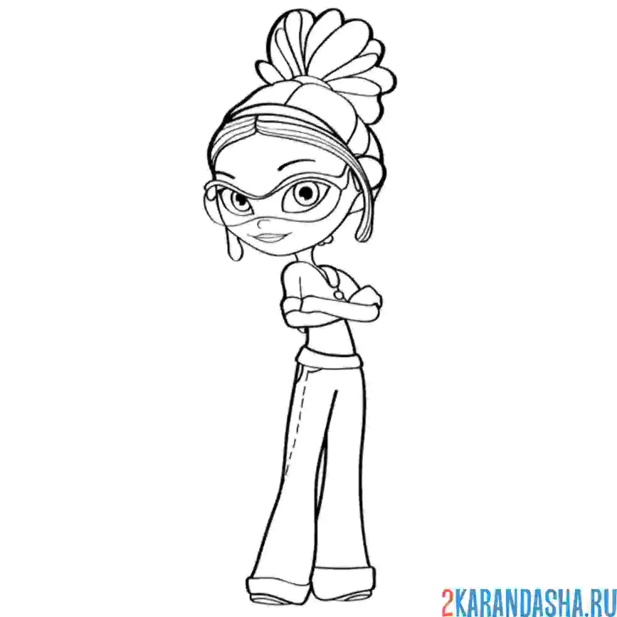 Раскраска умница маша