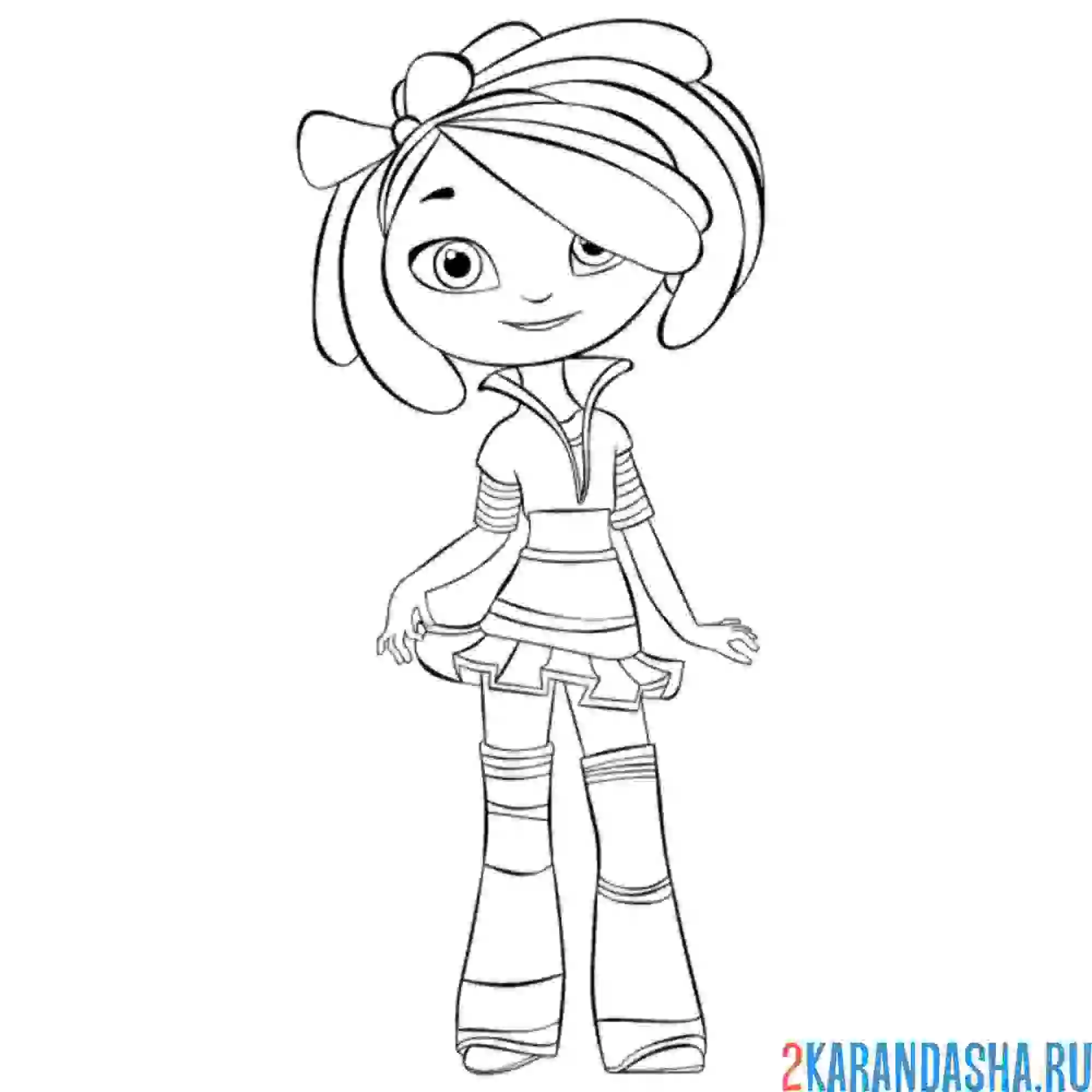 Раскраска снежка