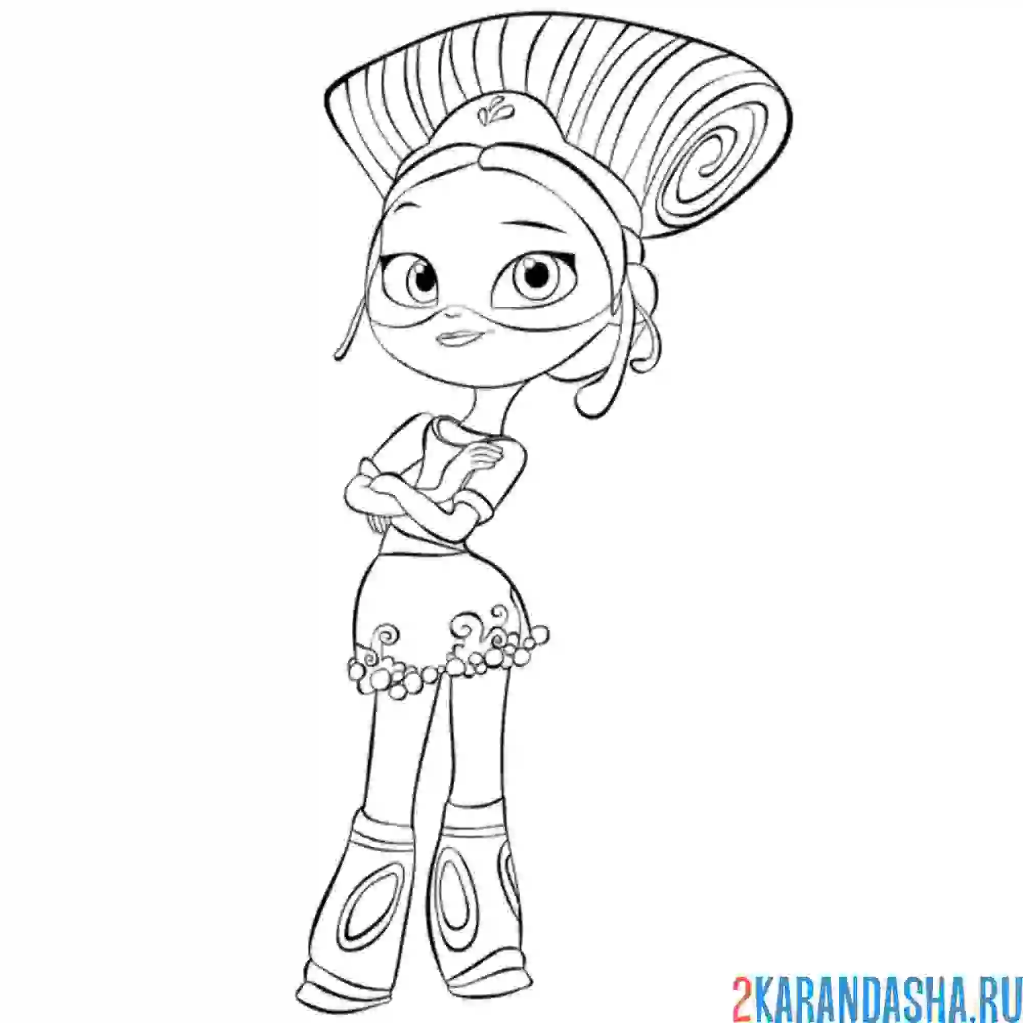 Раскраска умная маша