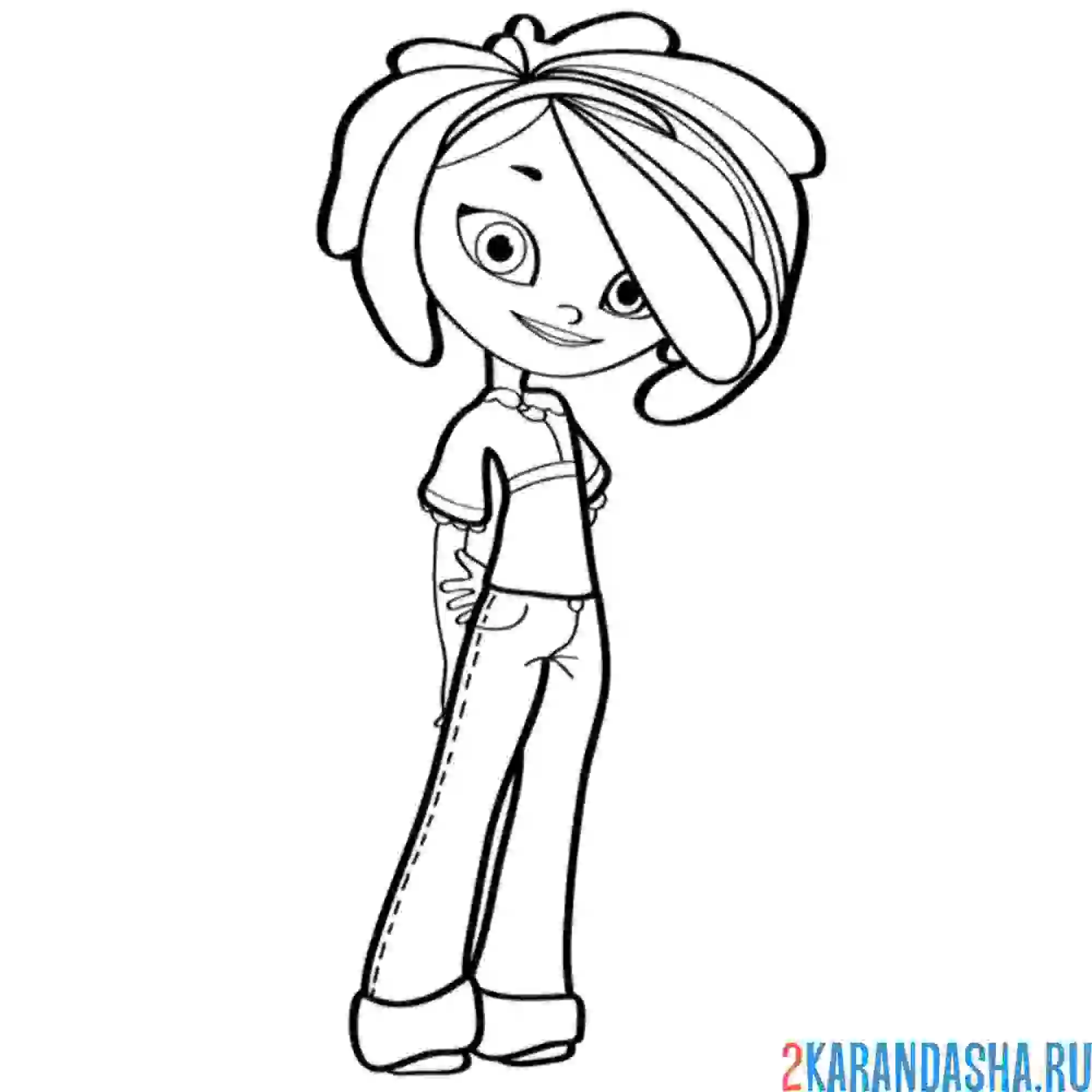 Раскраска снежка стесняется