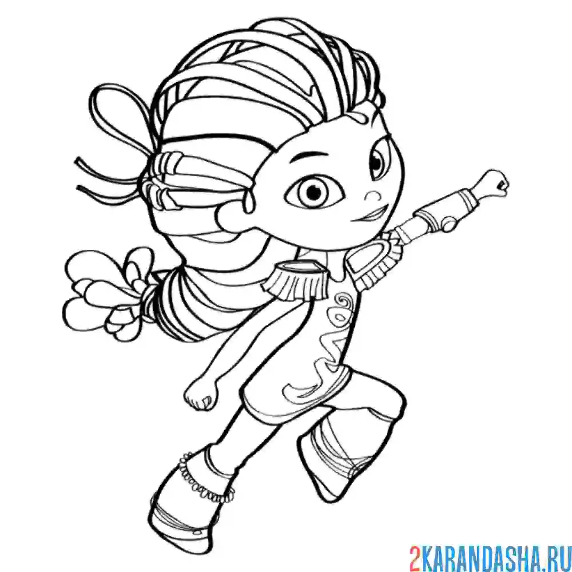 Раскраска варя спешит на помощь