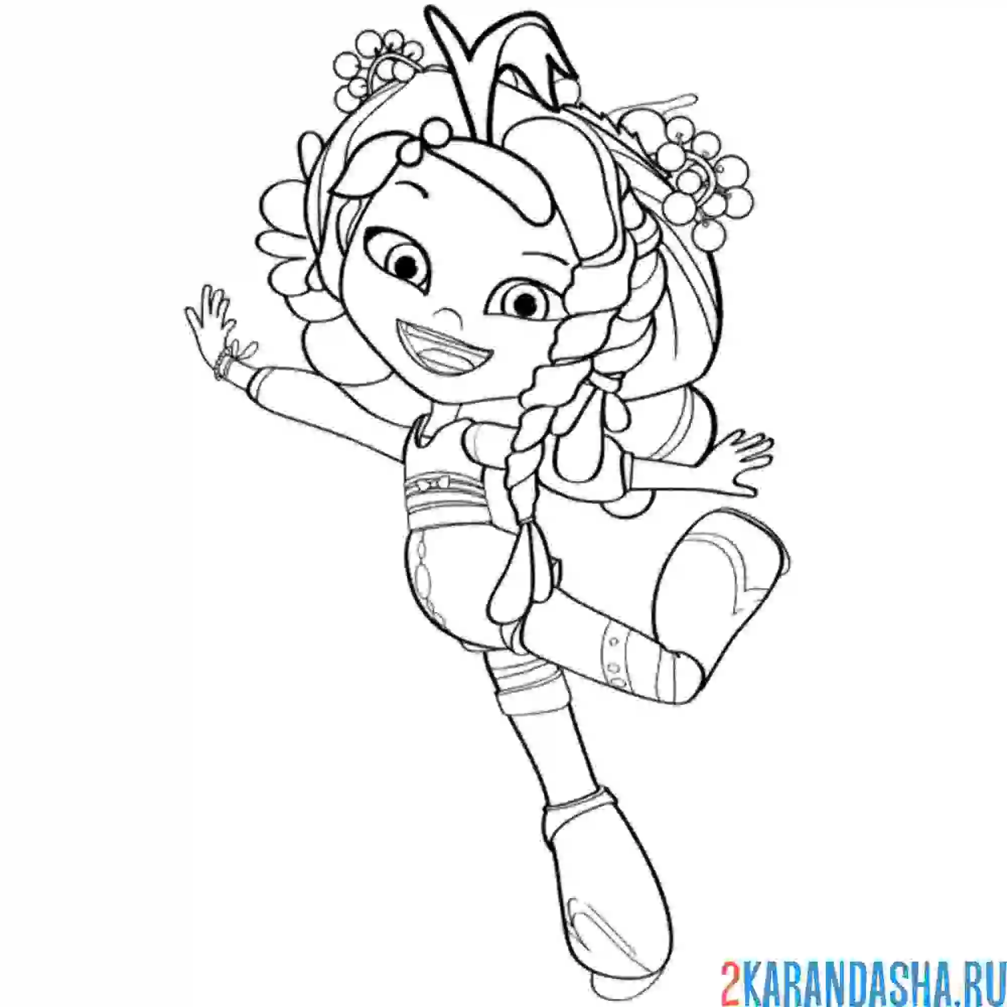 Раскраска заводная аленка