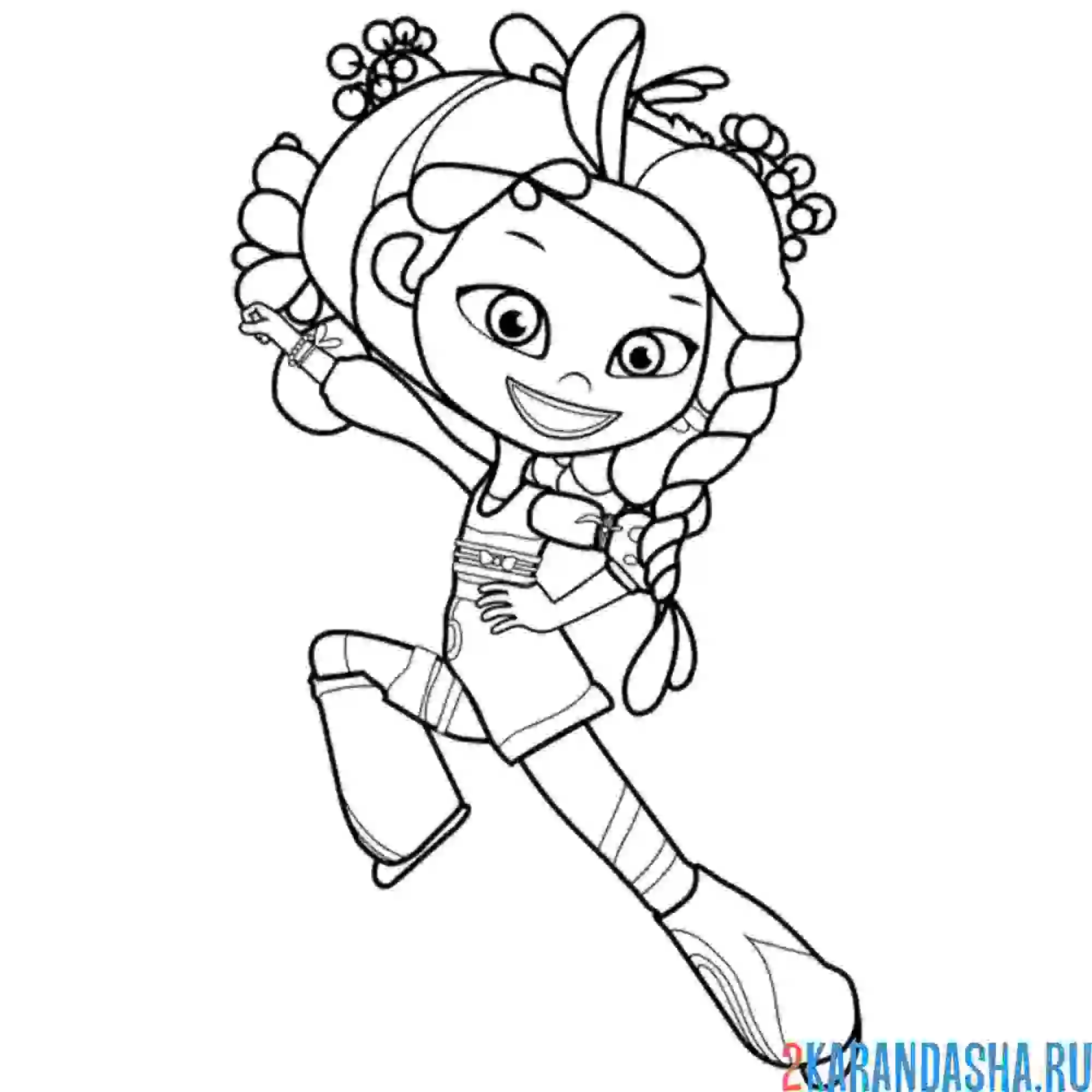 Раскраска аленка виртуоз