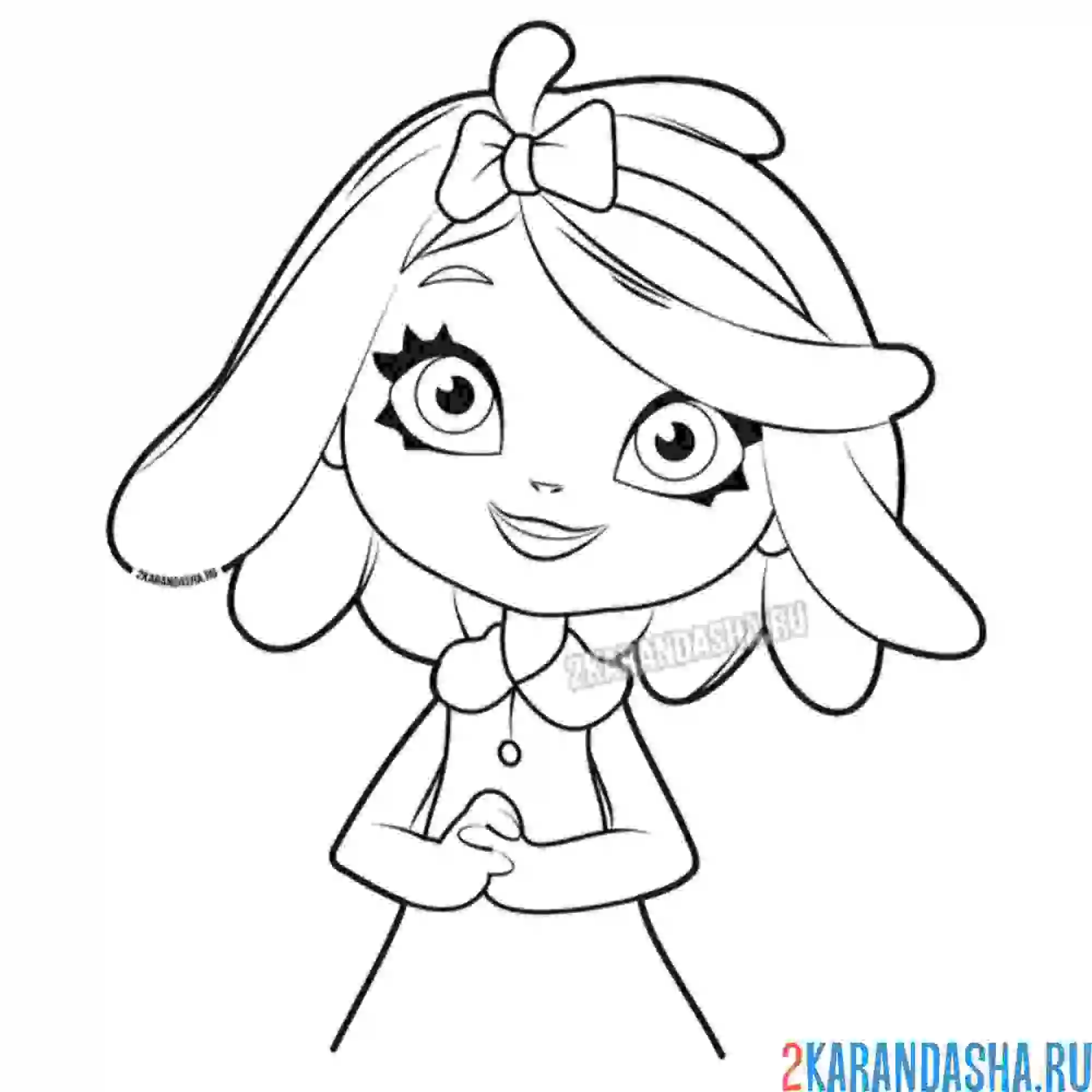 Раскраска портрет снежки