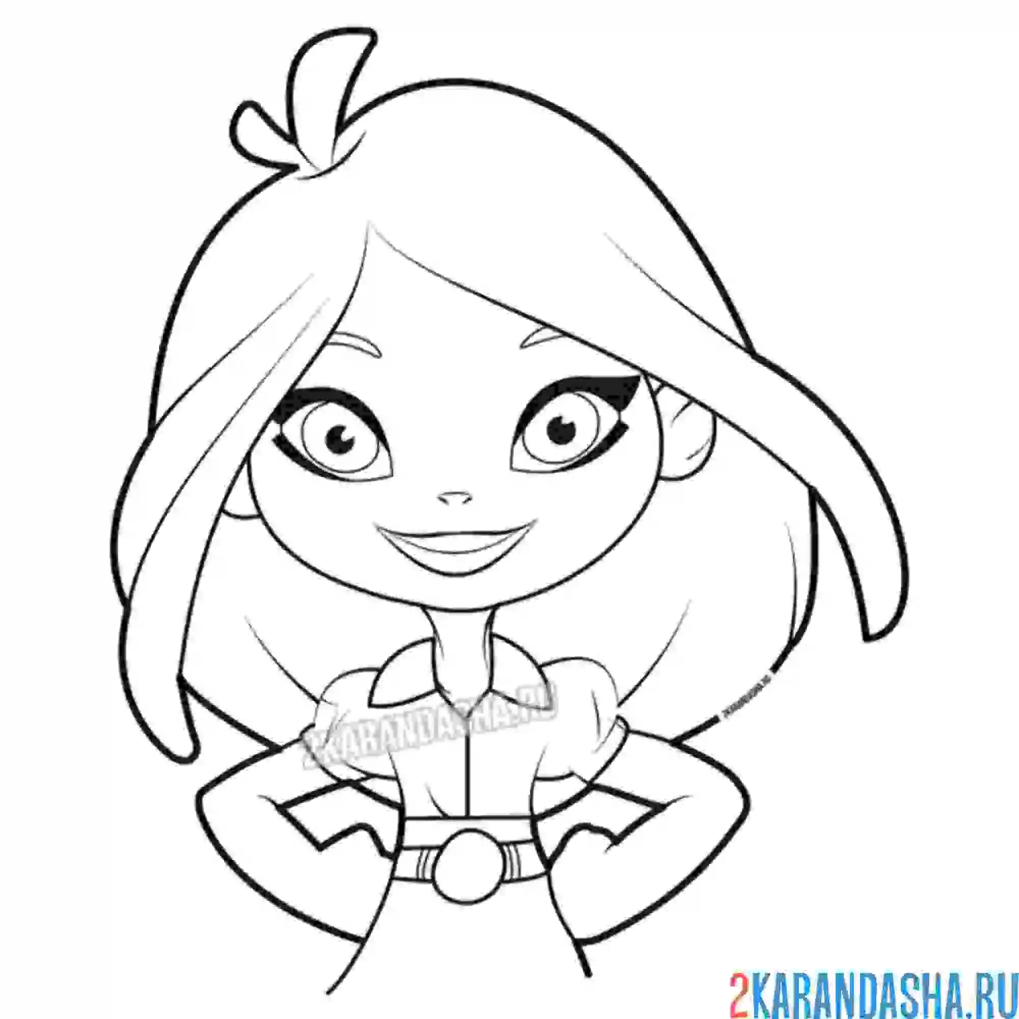 Раскраска портрет вари