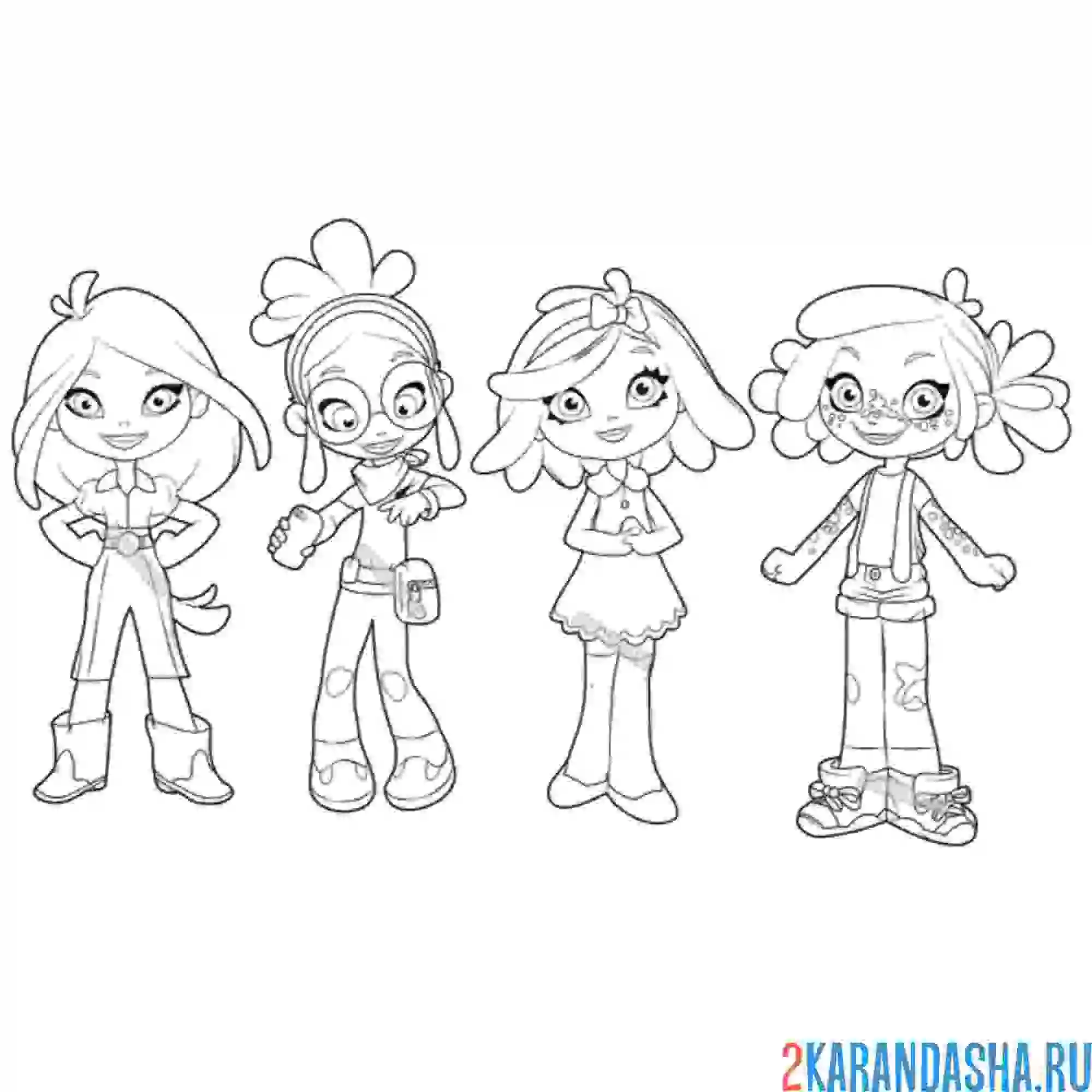 Раскраска вся команда в сборе