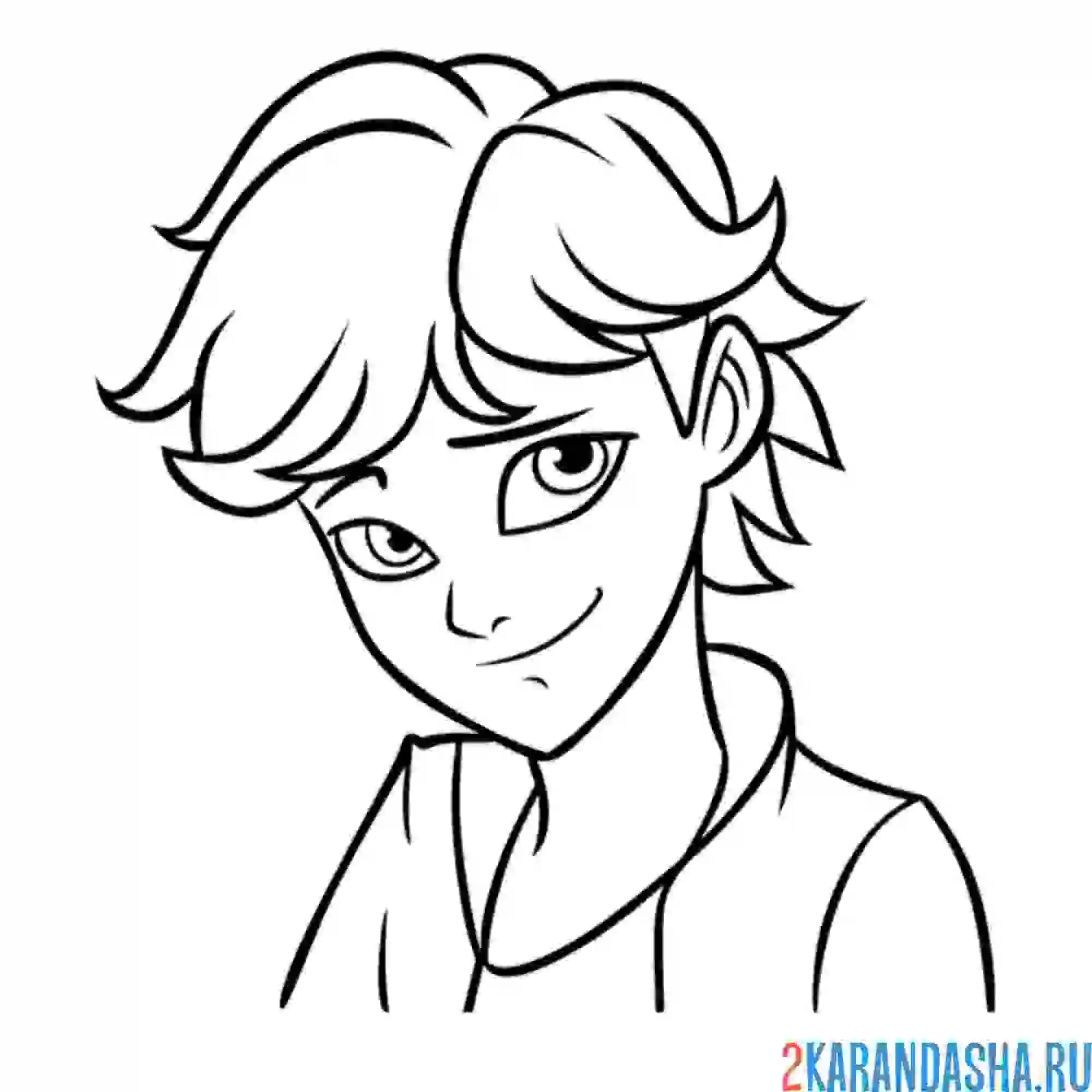 Раскраска милашка адриан