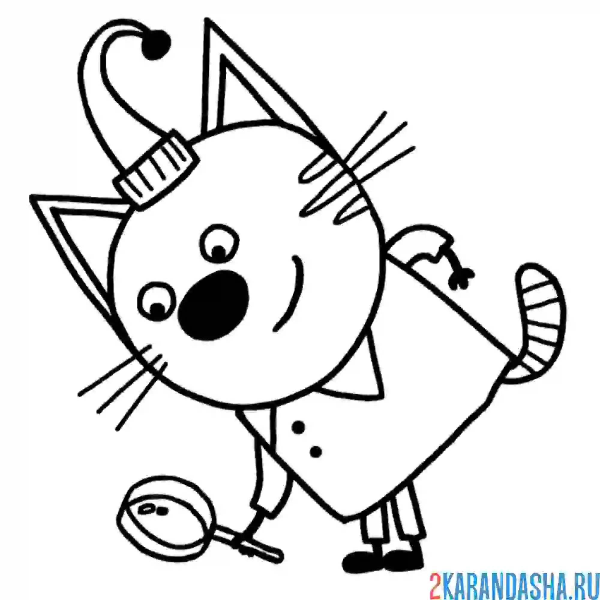 Раскраска компот с лупой