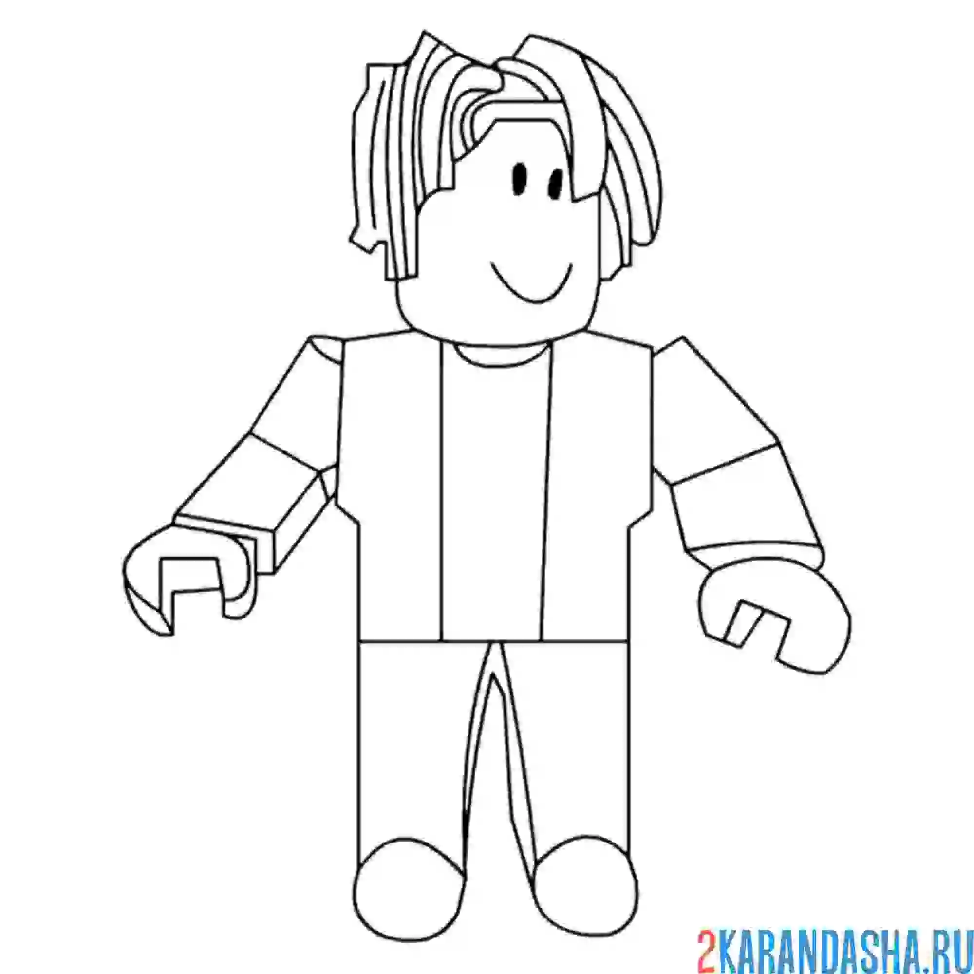 Раскраска персонаж игры бекон