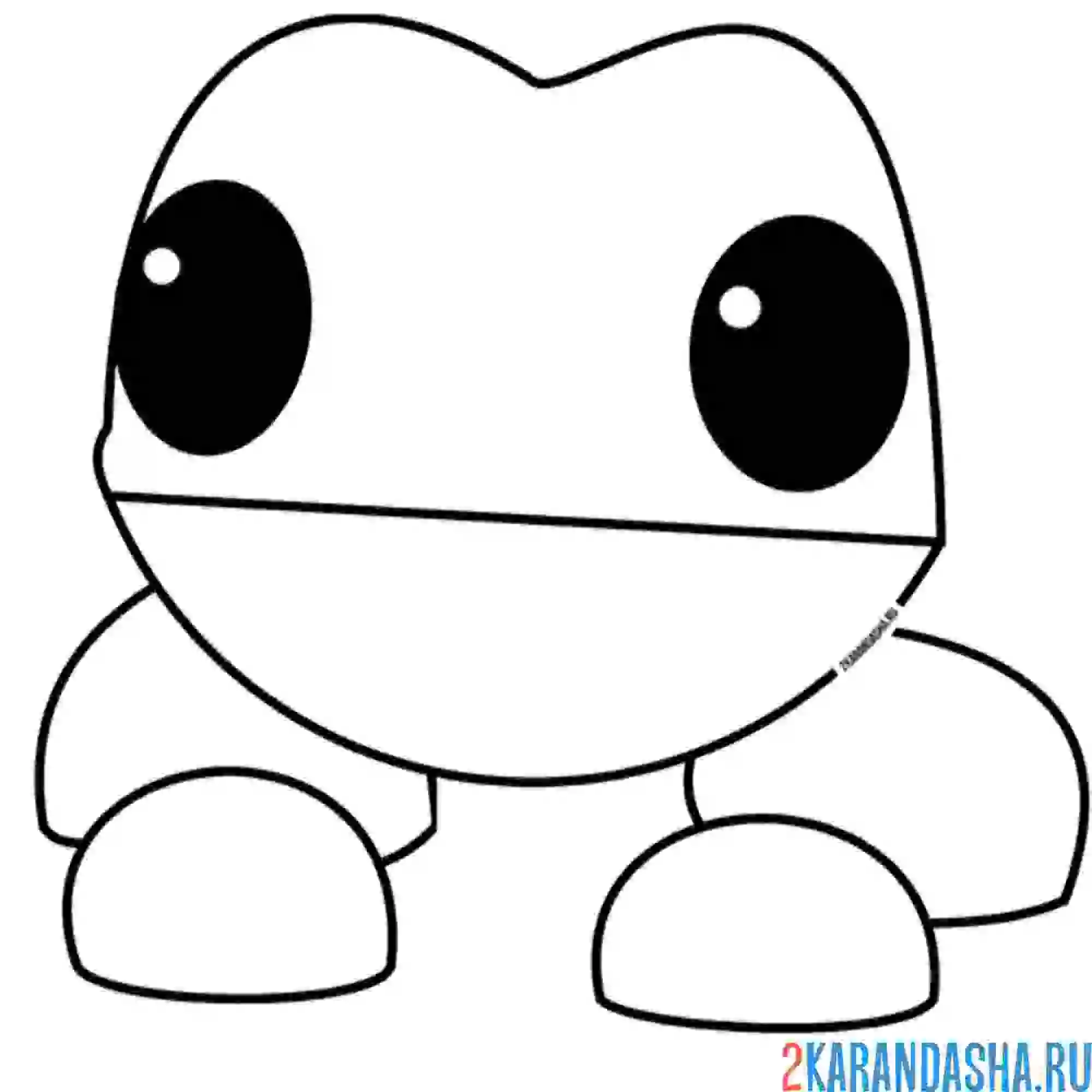 Раскраска адопт ми пет лягушка