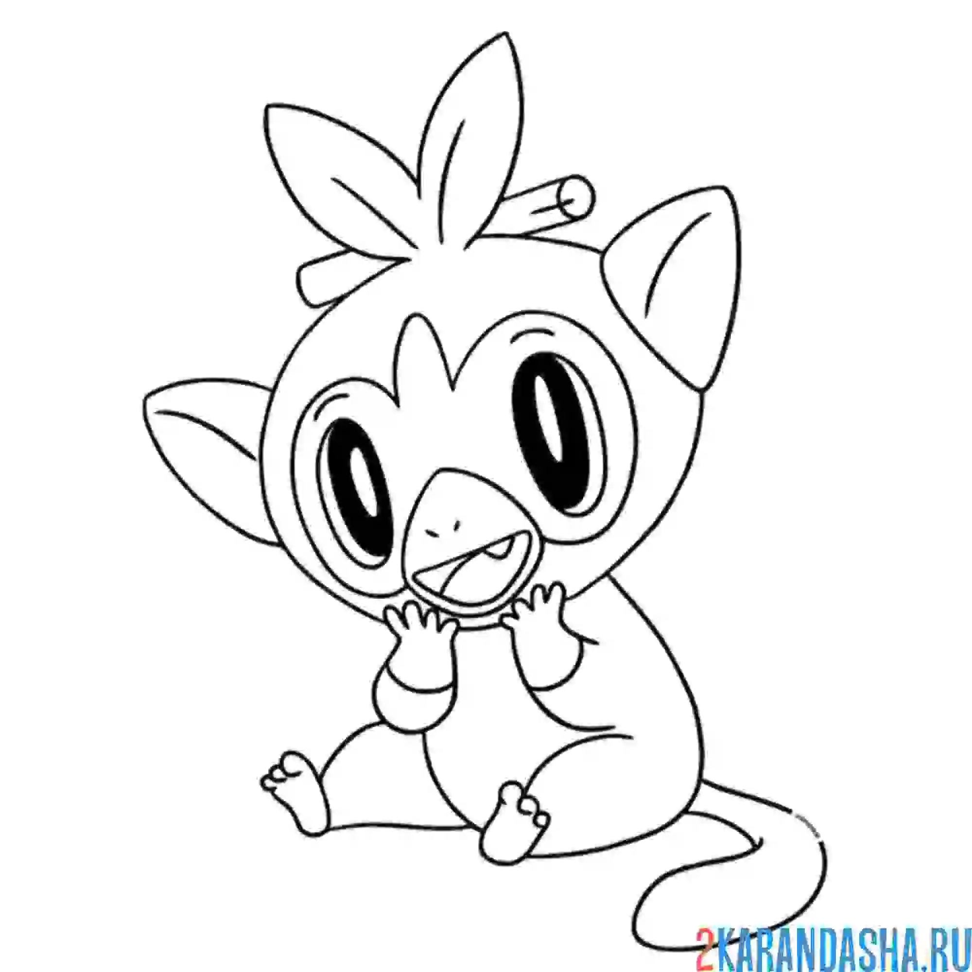 Раскраска милый груки