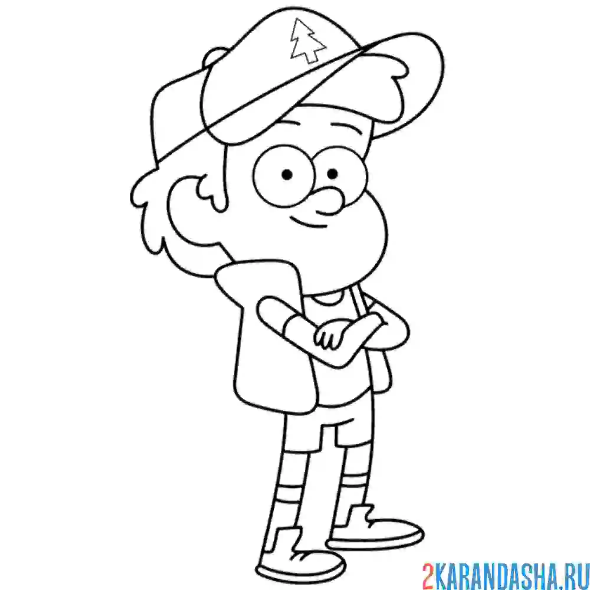 Раскраска диппер пайнс