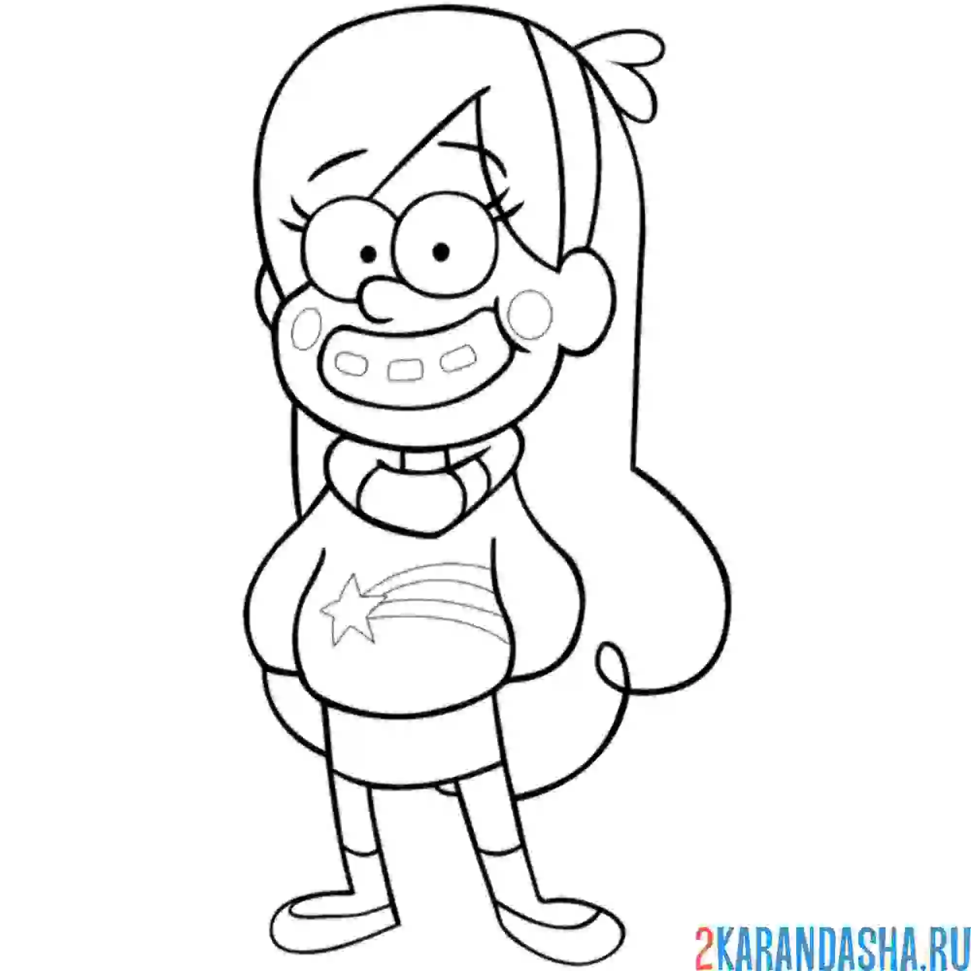 Раскраска мэйбл пайнс