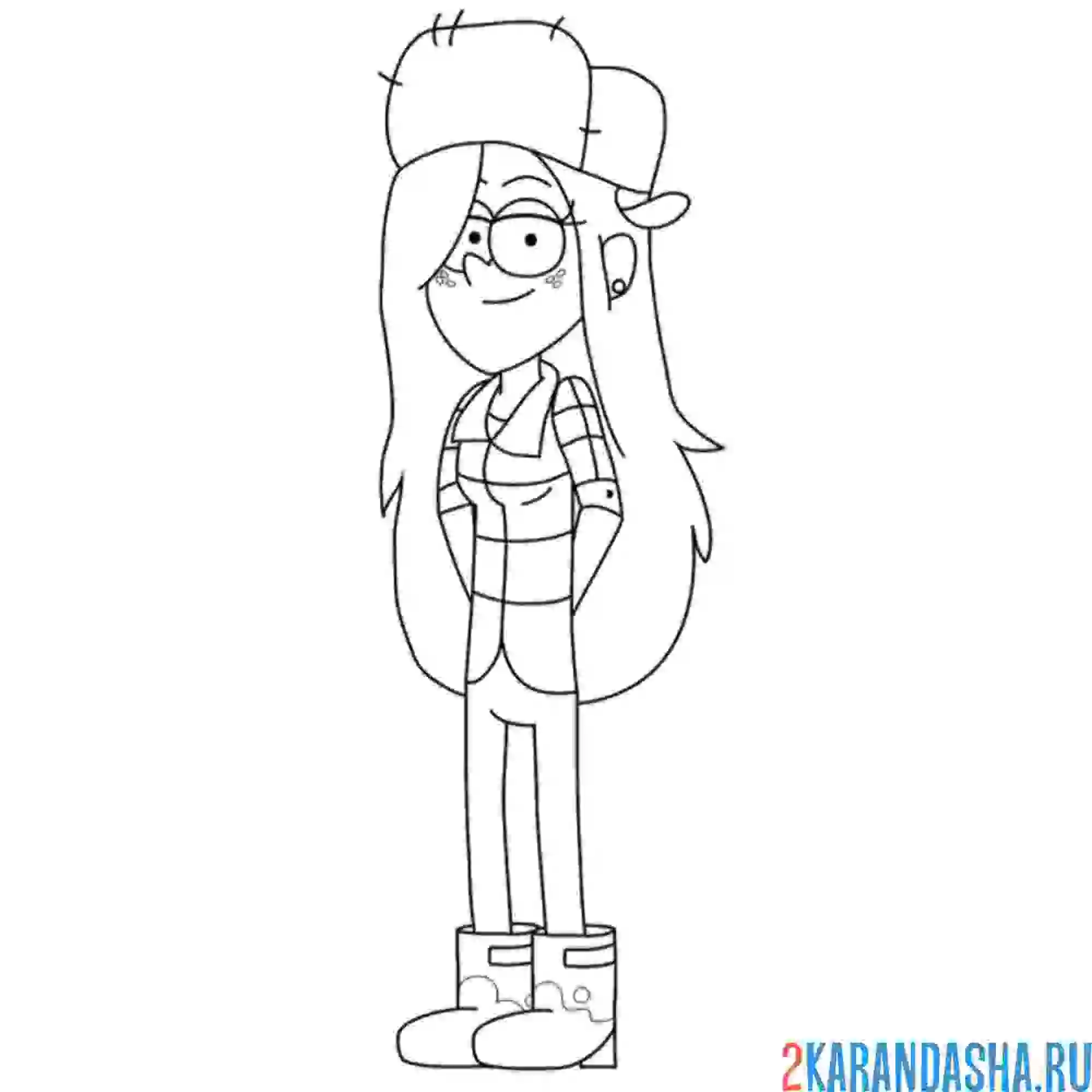 Раскраска крутая венди кордрой