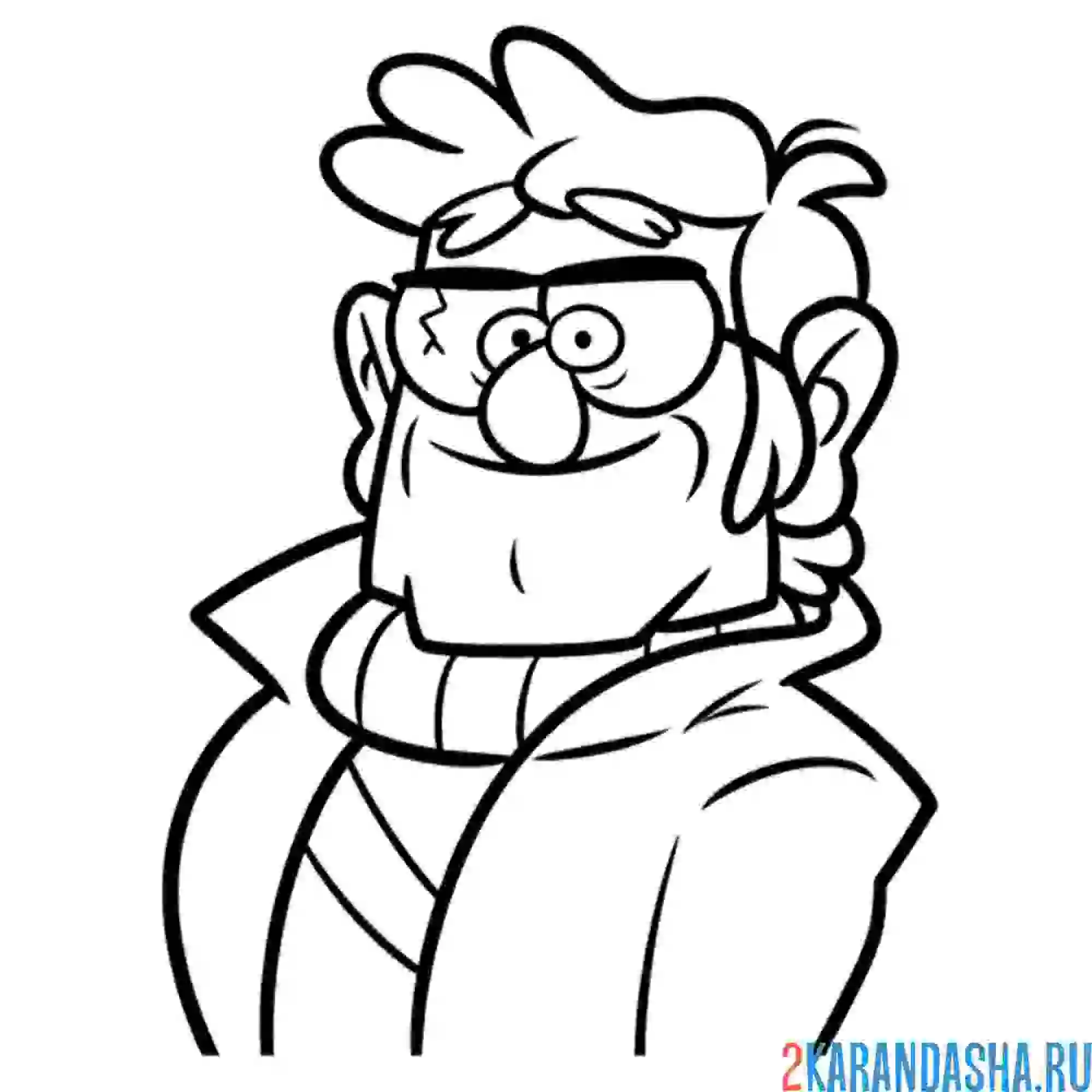 Раскраска стэнфорд пайнс