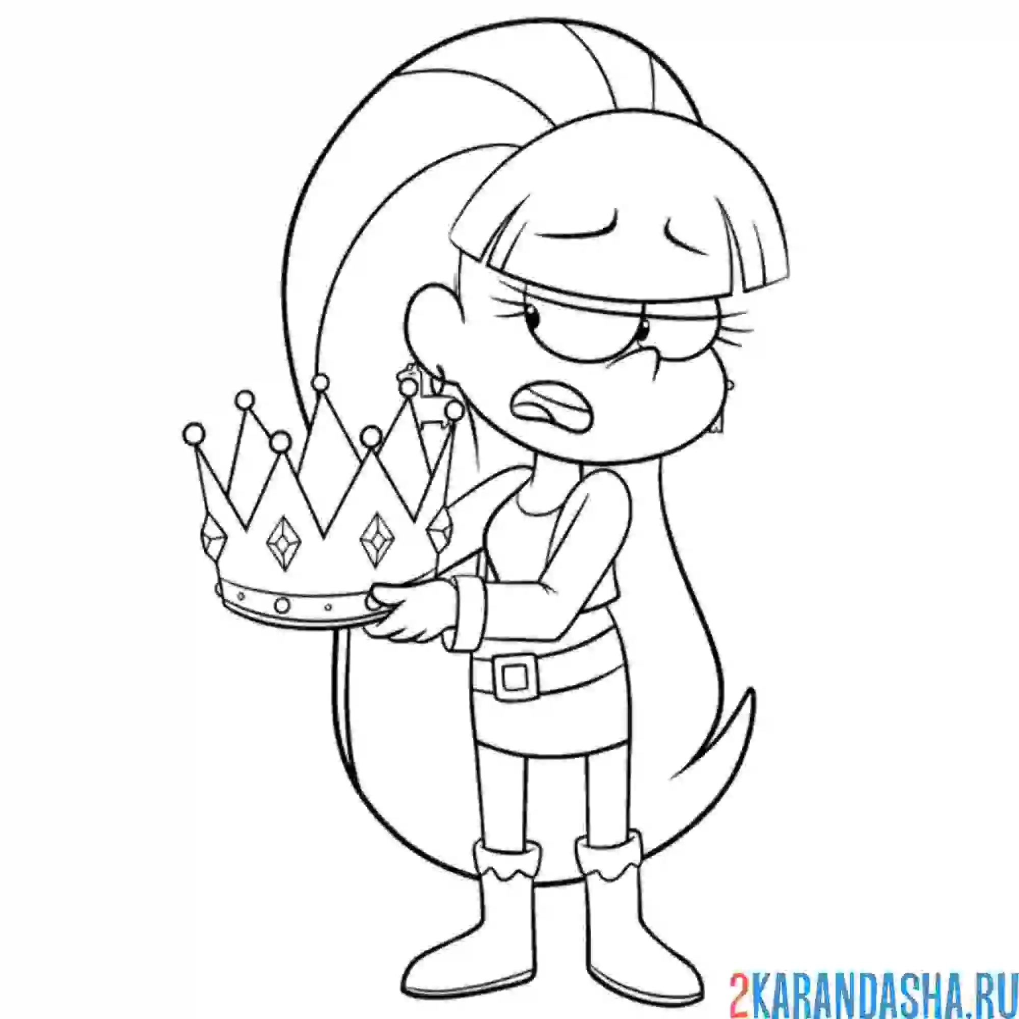 Раскраска недовольная пасифика нортвест