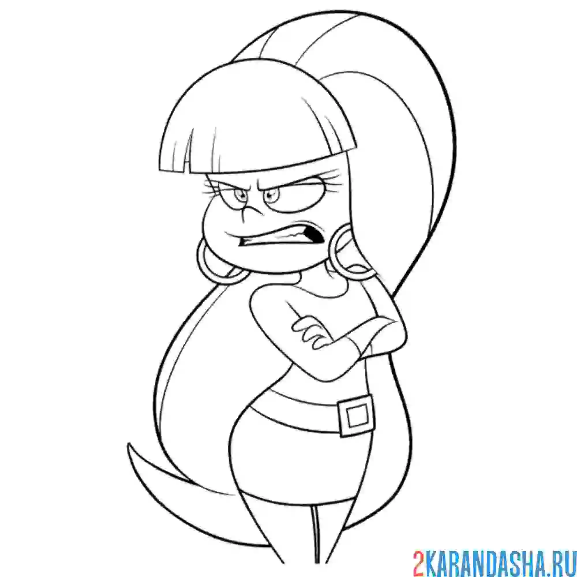 Раскраска модница пасифика нортвест