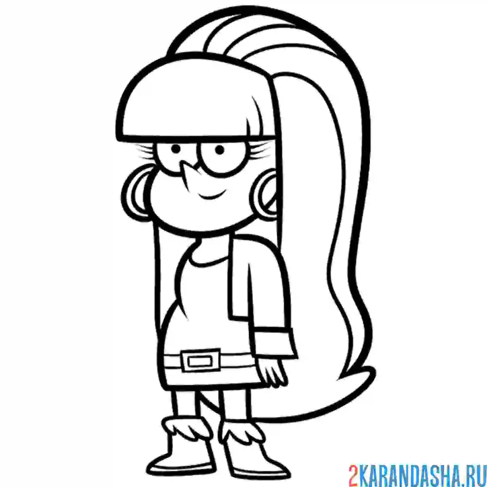 Раскраска пасифика нортвест с прической