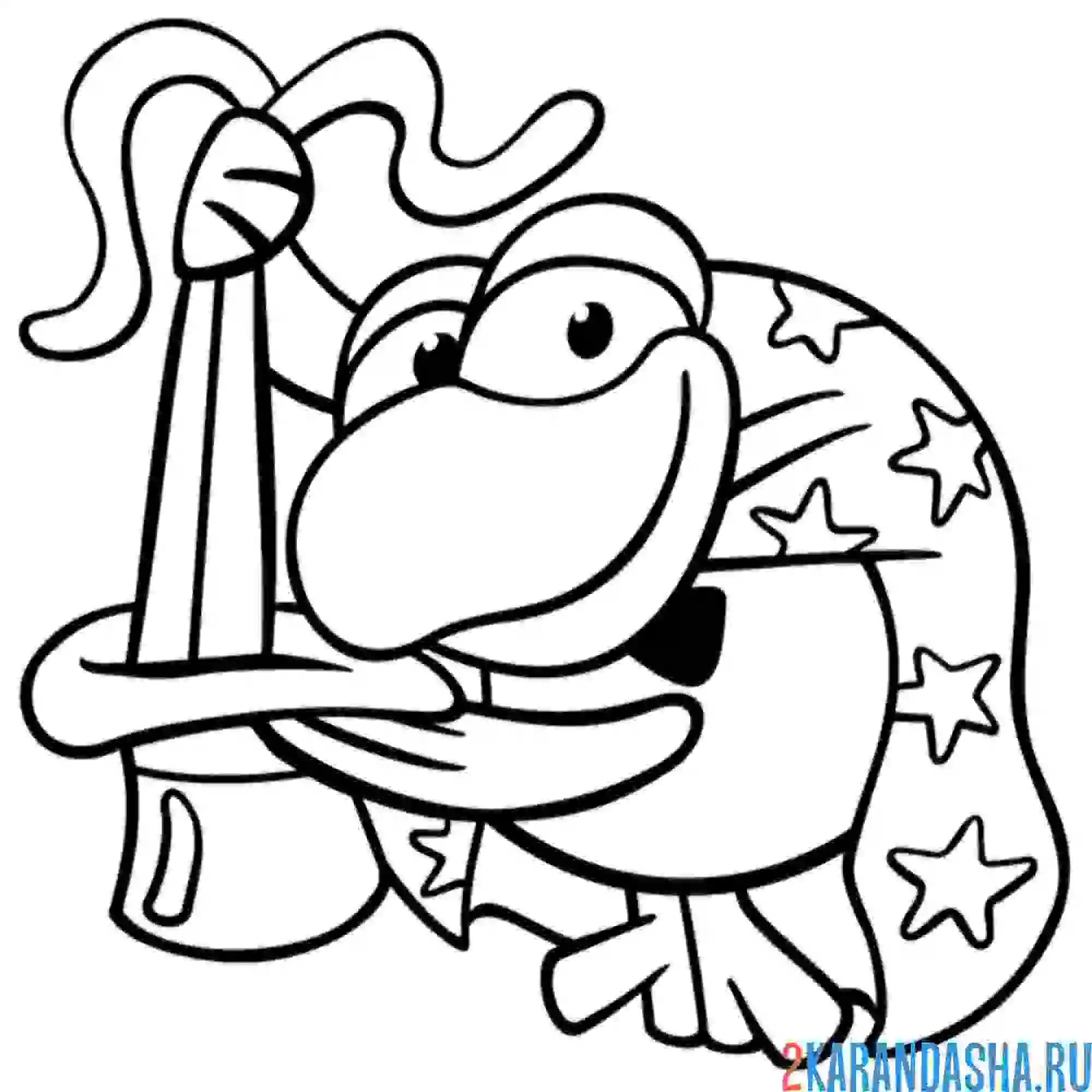 Раскраска кар-карыч волшебник | смешарики