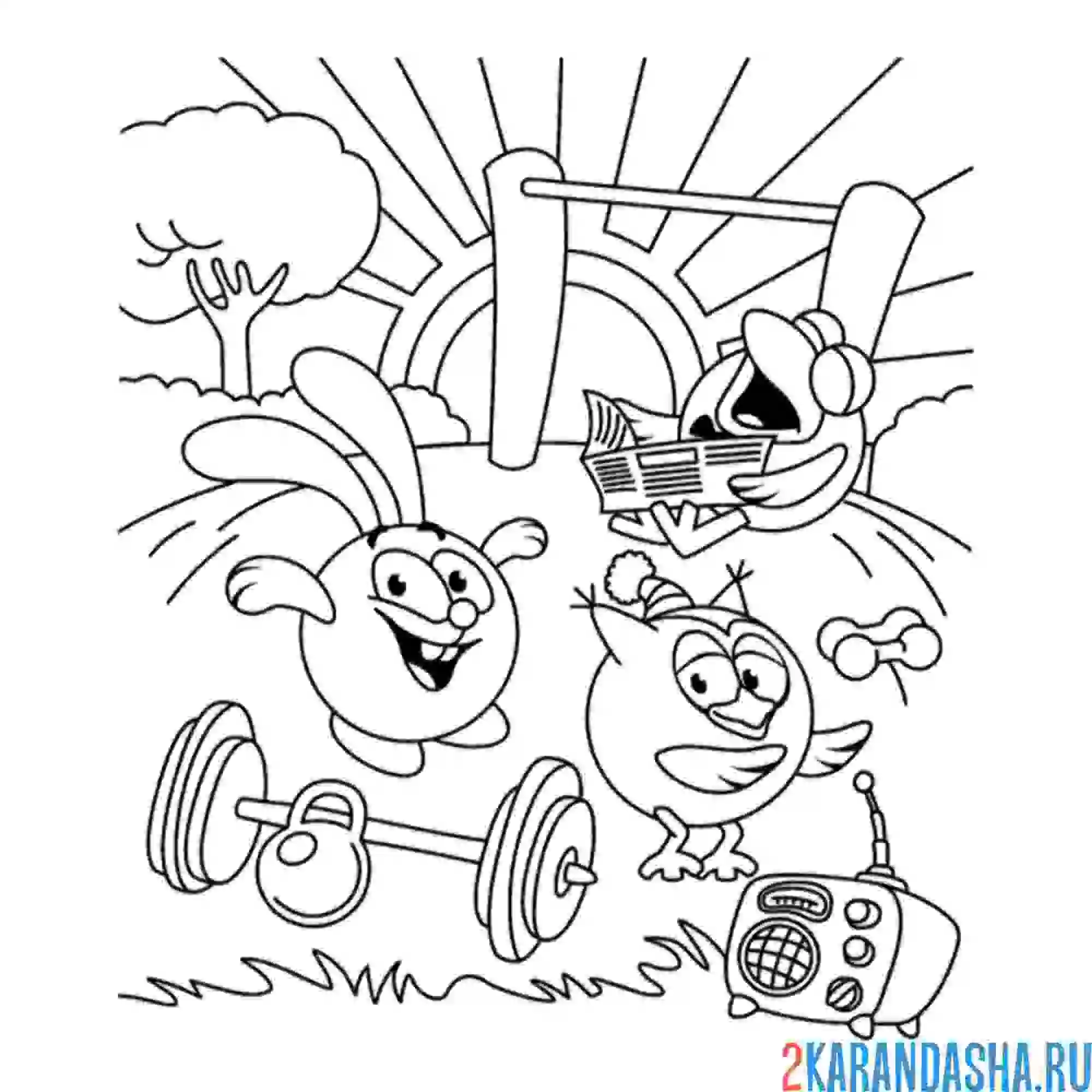 Раскраска тусовка