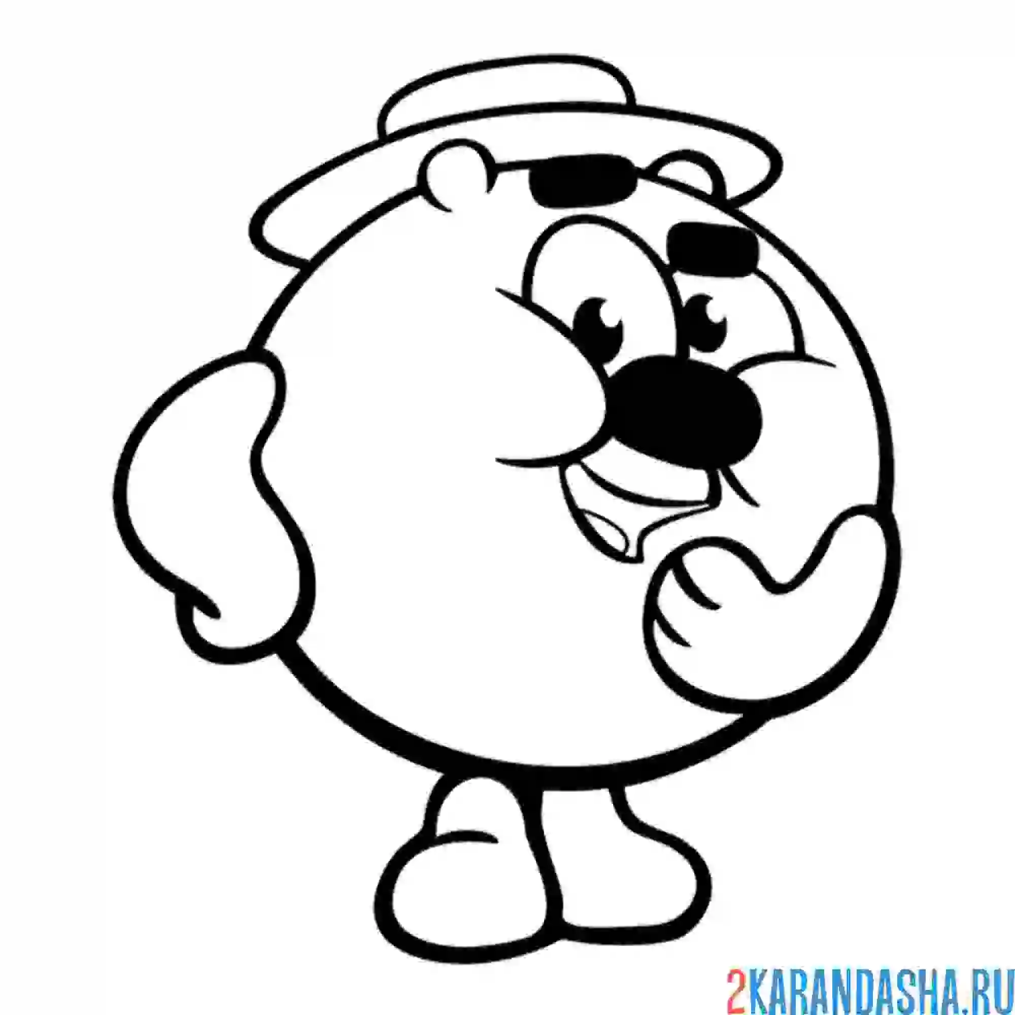 Раскраска садовод копатыч