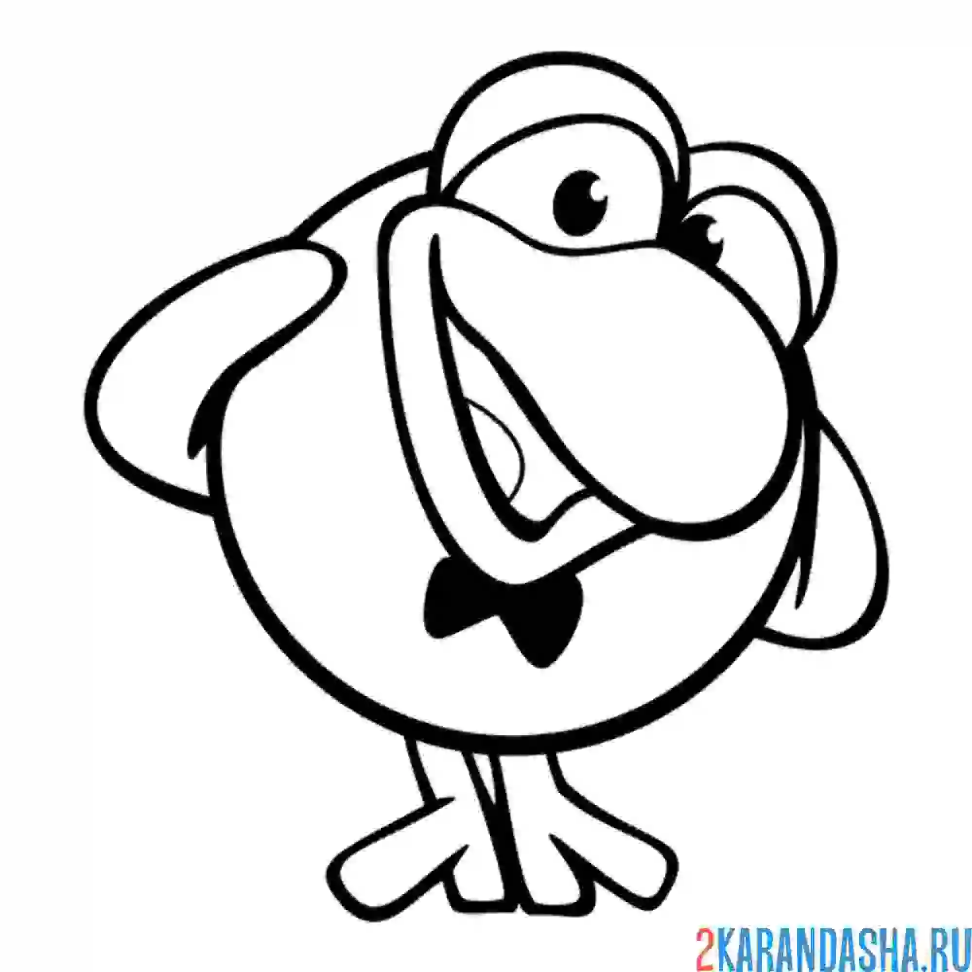 Раскраска мудрый кар-карыч | смешарики