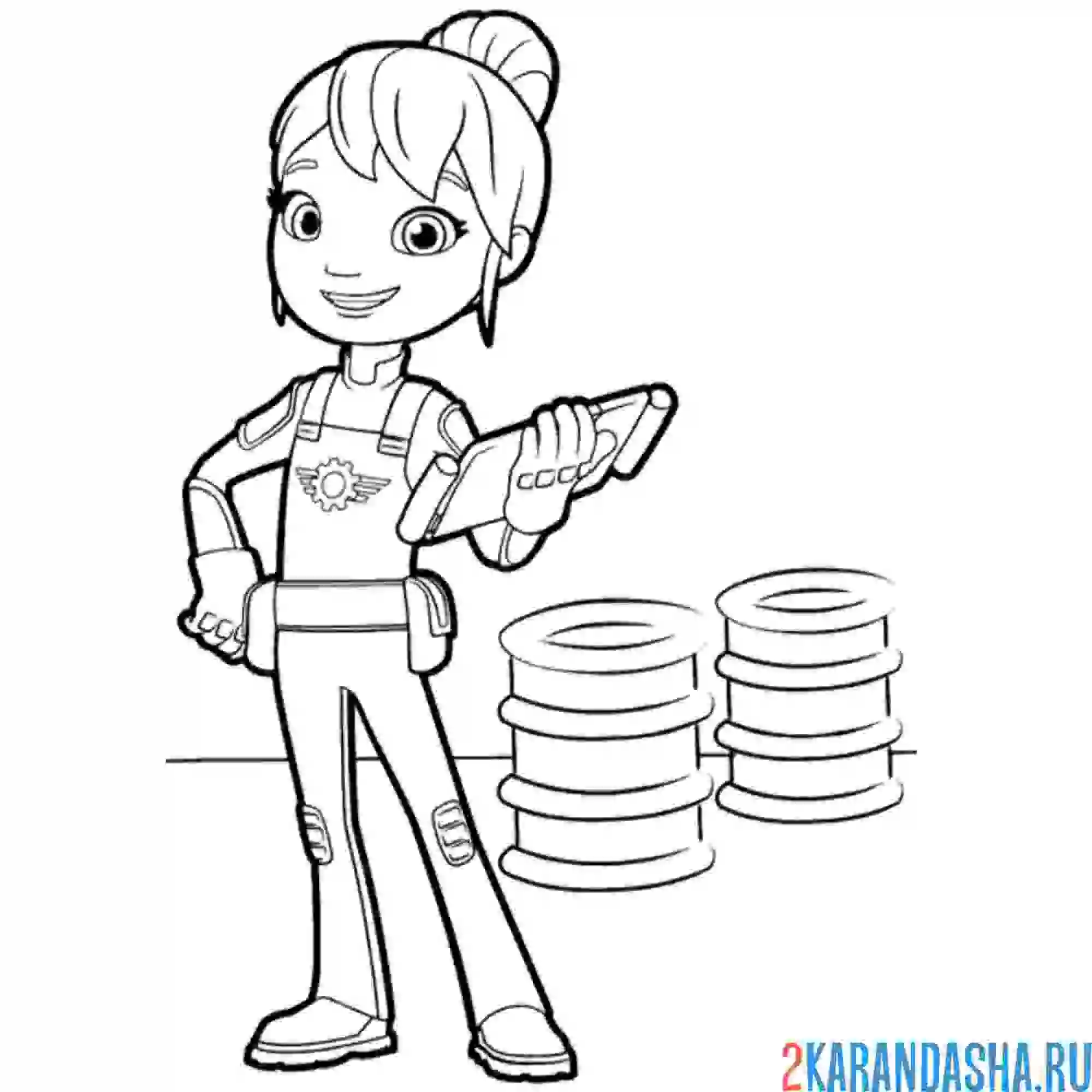 Раскраска механик гэбби