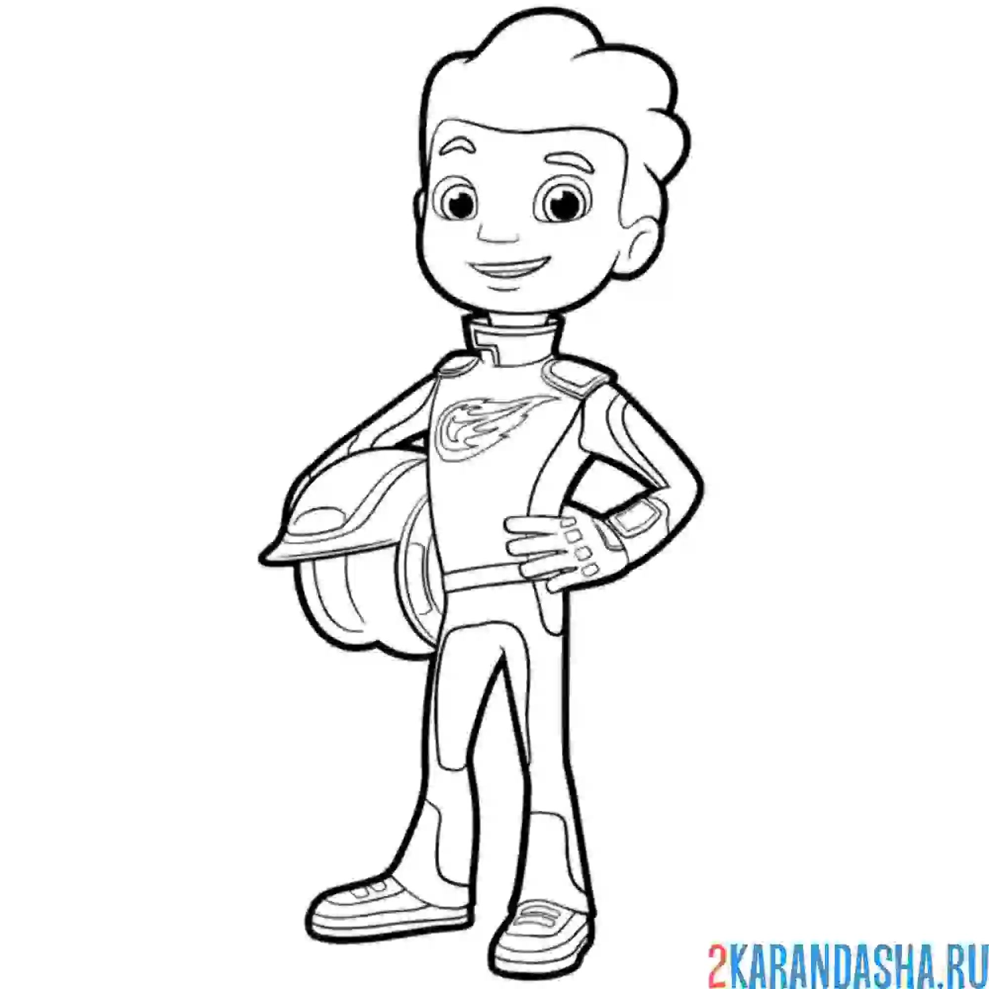 Раскраска эй-джей готовится к соревнованиям