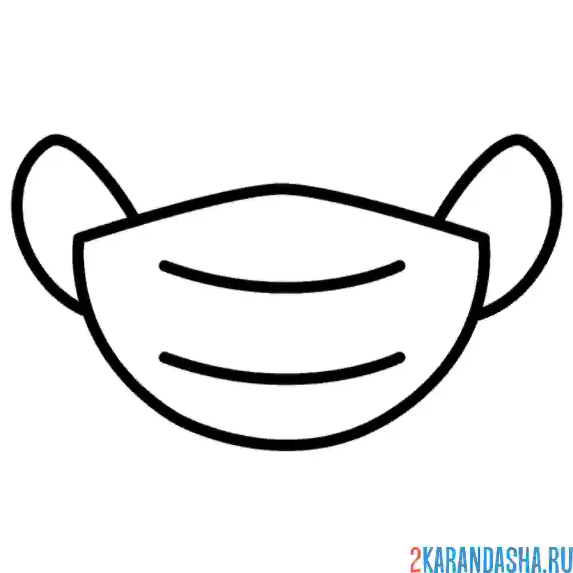 Раскраска защитная маска