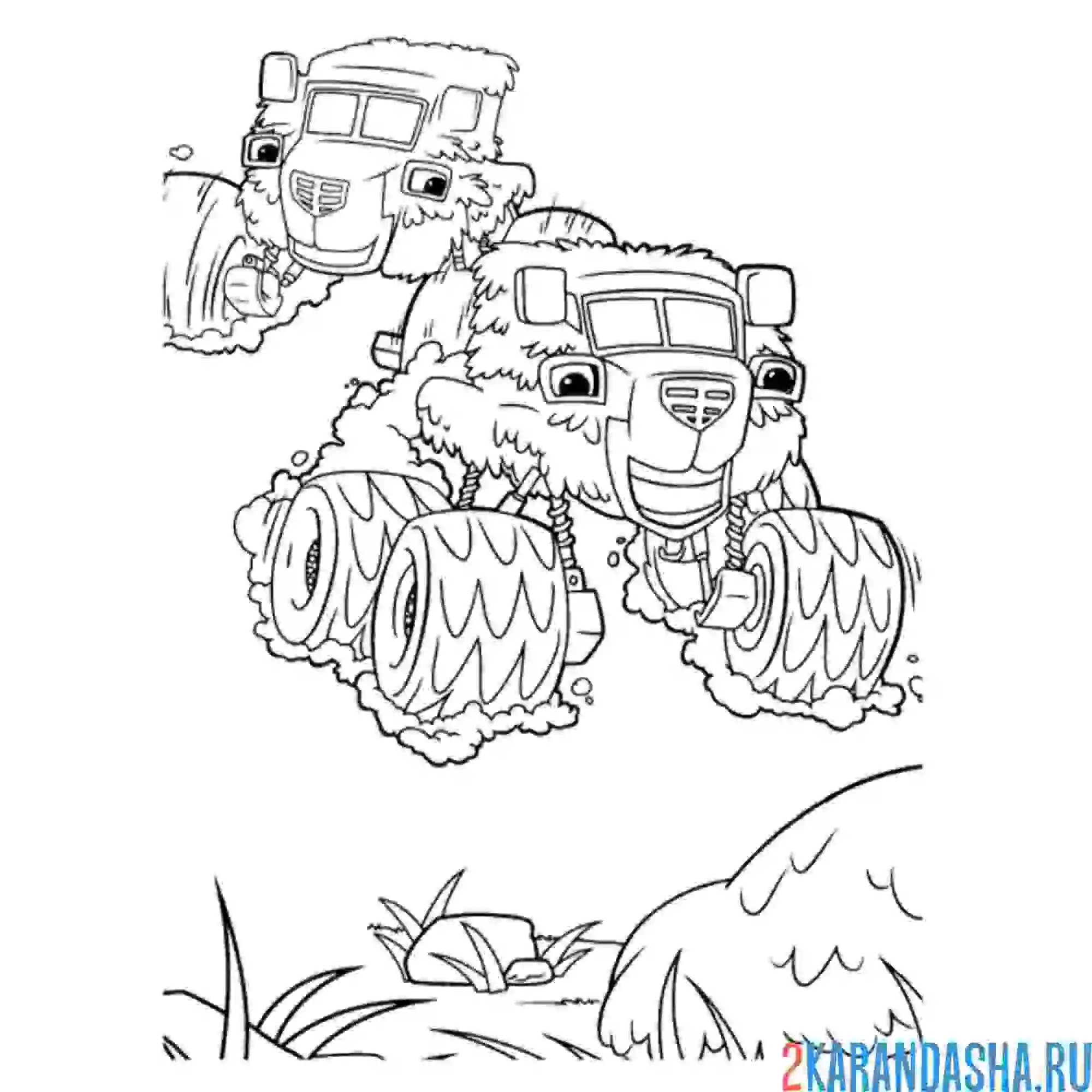 Раскраска медведи