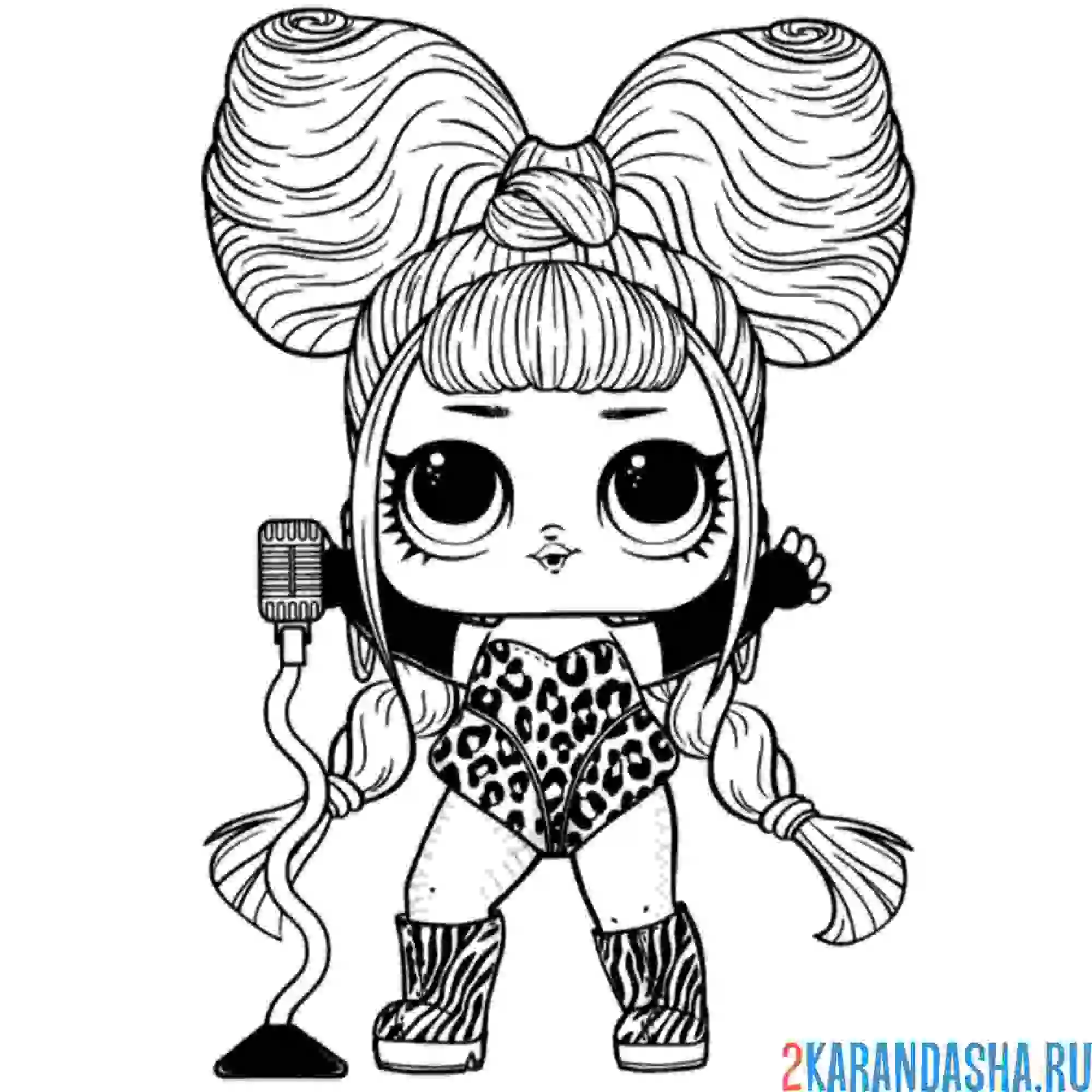Раскраска кукла лол новинка 2020