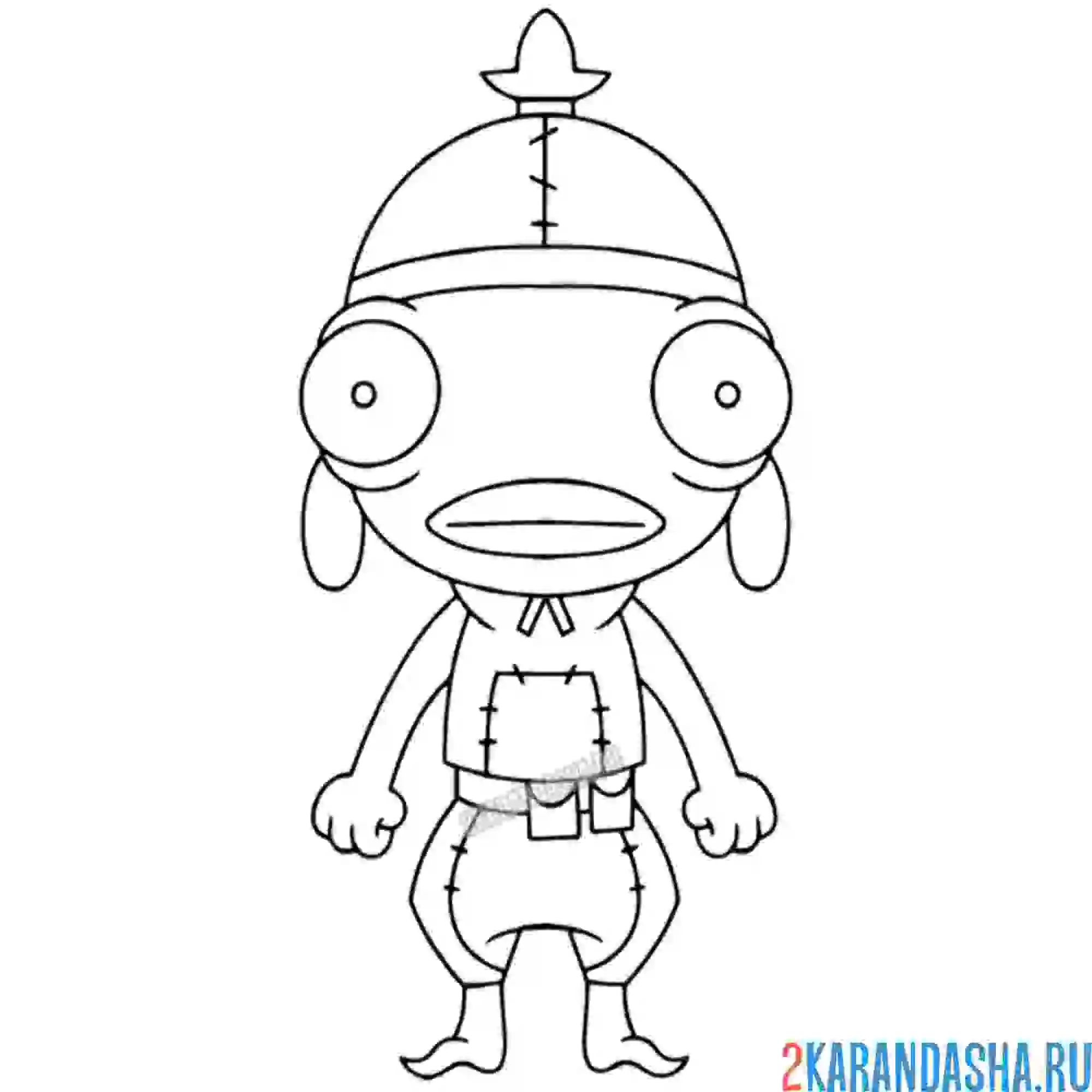 Раскраска карась