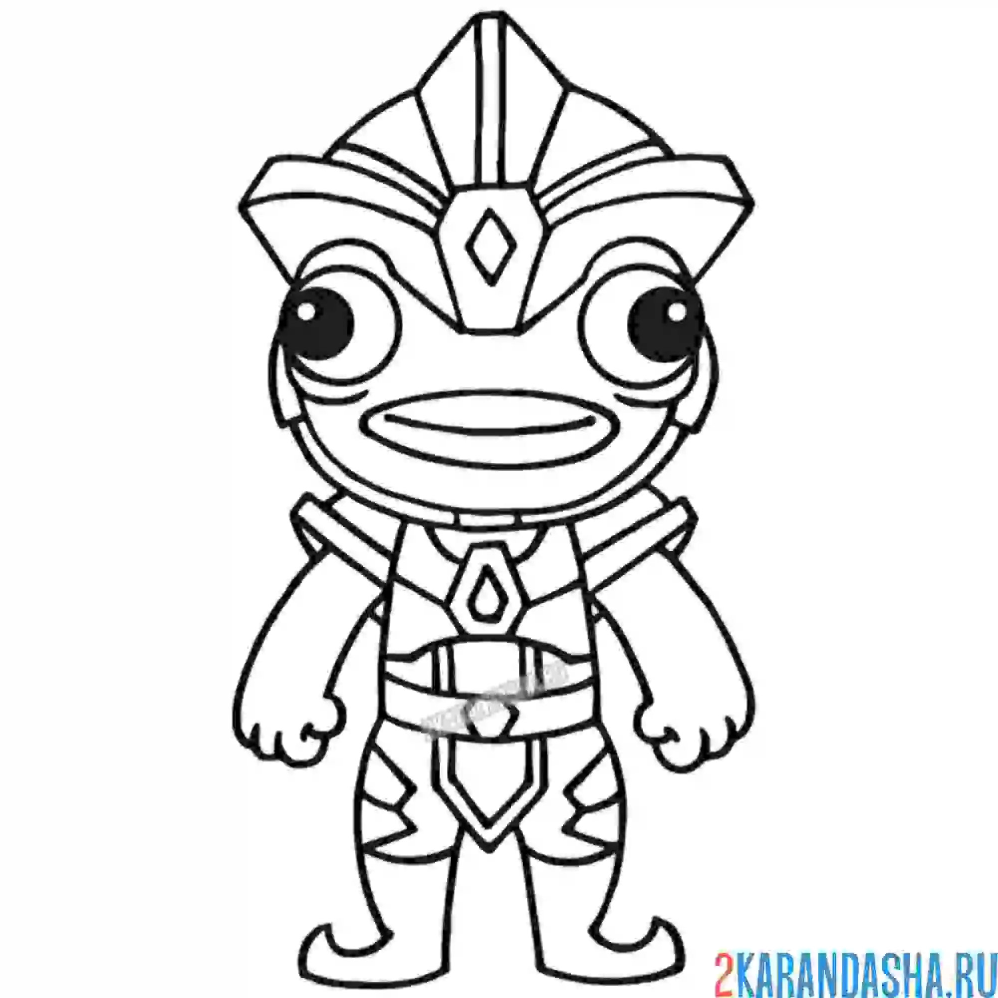 Раскраска атлантический карась